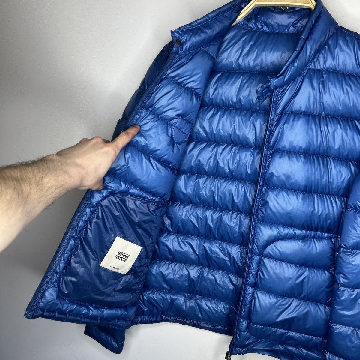 Moncler Moncler Puffer Goose Down Jacket Nylon Royal Blue Size US M / EU 48-50 / 2 - 13 Thumbnail