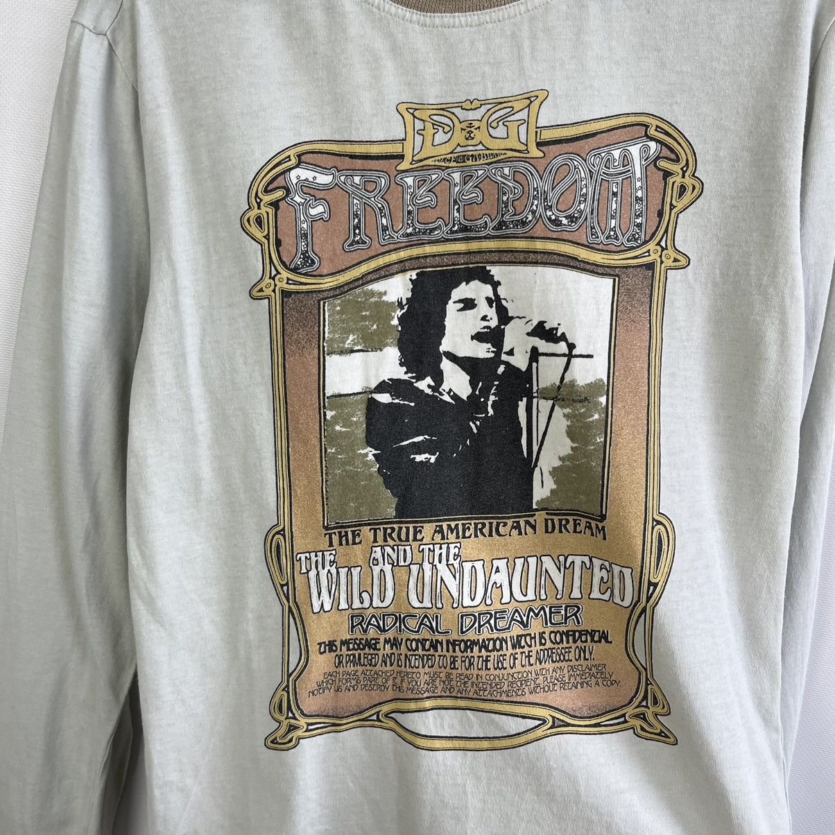 Dolce & Gabbana × Vintage 90s Dolce & Gabbana "Freedom" Long Sleeve Top Dg Size S / US 4 / IT 40 - 5 Thumbnail