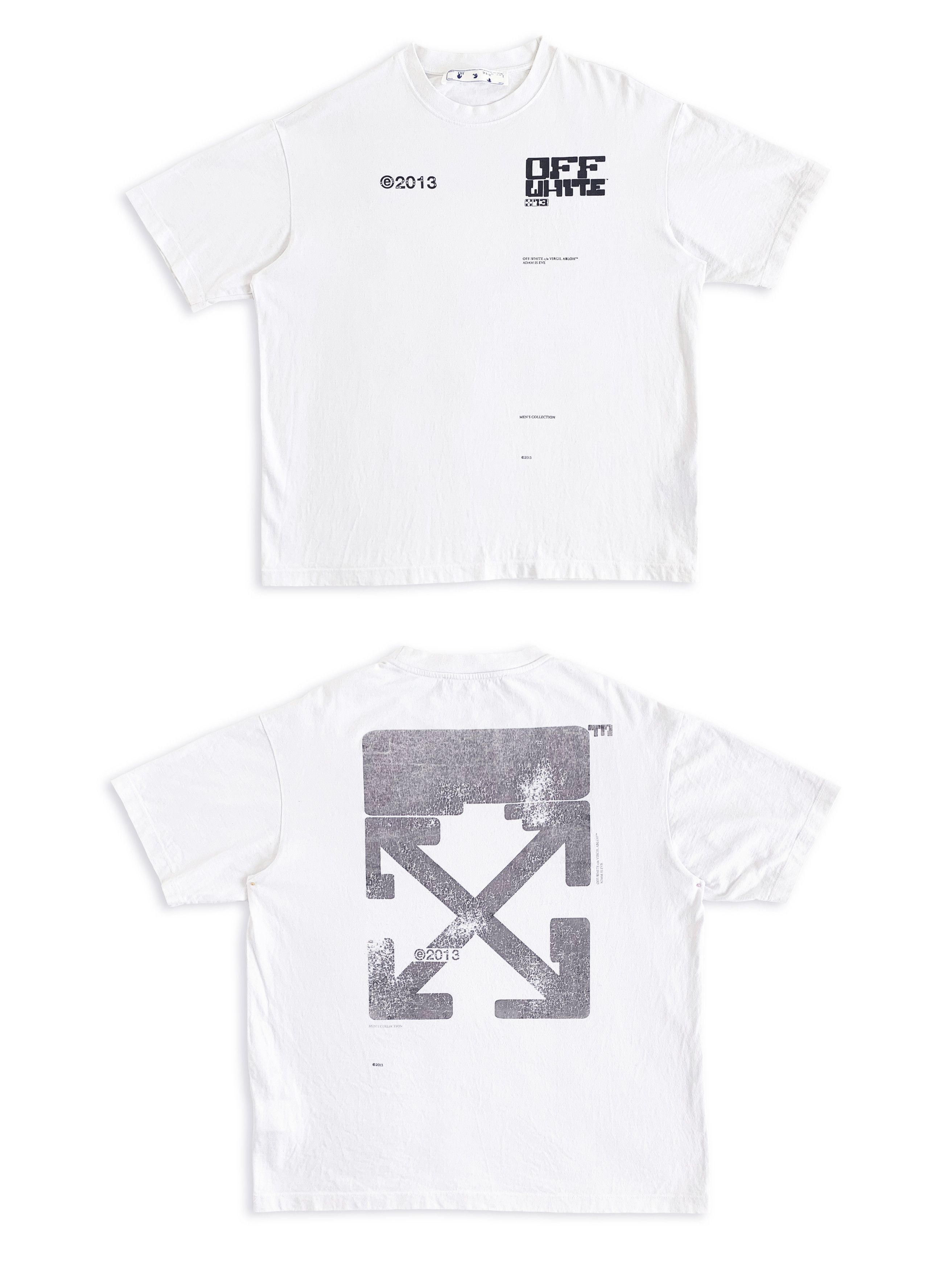 Virgil Abloh OFF WHITE Virgil Abloh 2013 Adam is Eve Man's Collection Tee Size US L / EU 52-54 / 3 - 1 Thumbnail