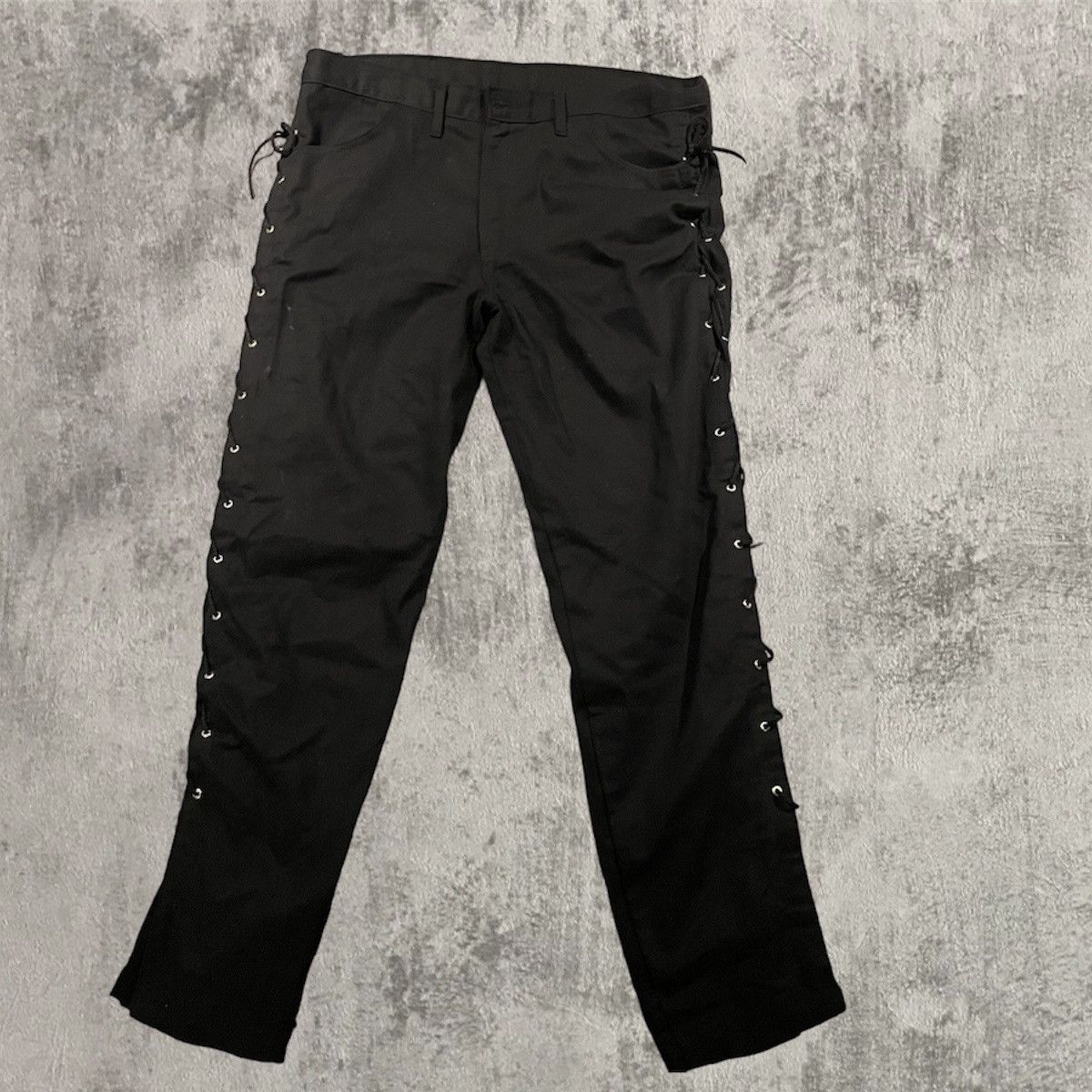 Rare Tiger of London punk black lace up race pants | Grailed