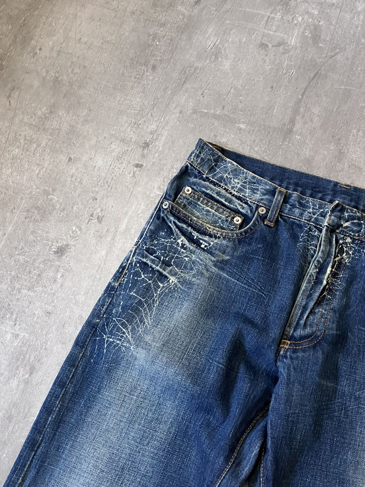 Dior Dior Homme S/S 07 Spider Web Clawmark Jeans by Hedi Slimane Size US 30 / EU 46 - 2 Thumbnail