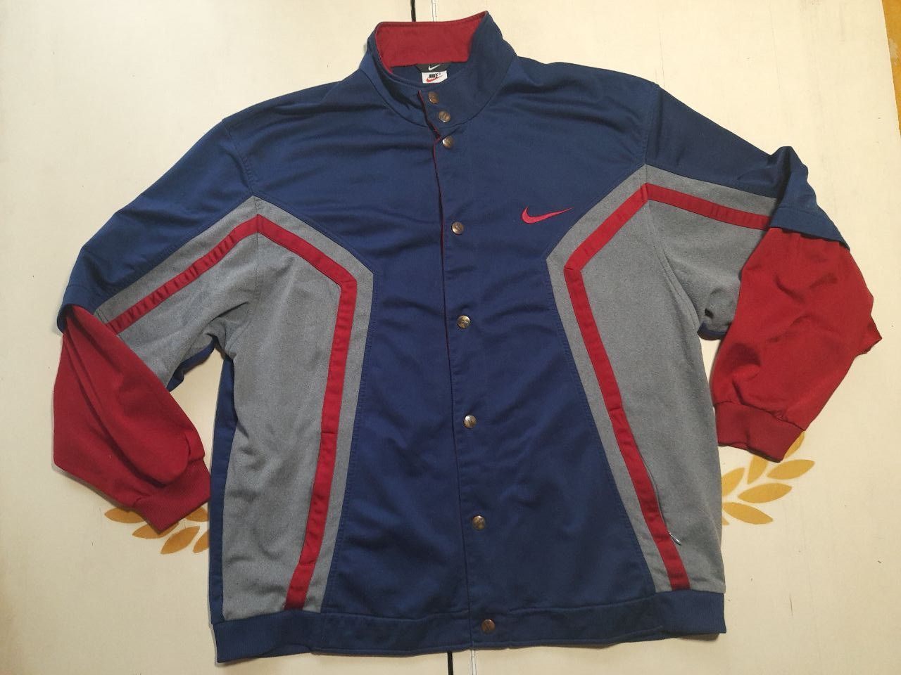 Nike × Vintage Nike Track Top Jacket 90's Vintage Size US XL / EU 56 / 4 - 2 Thumbnail