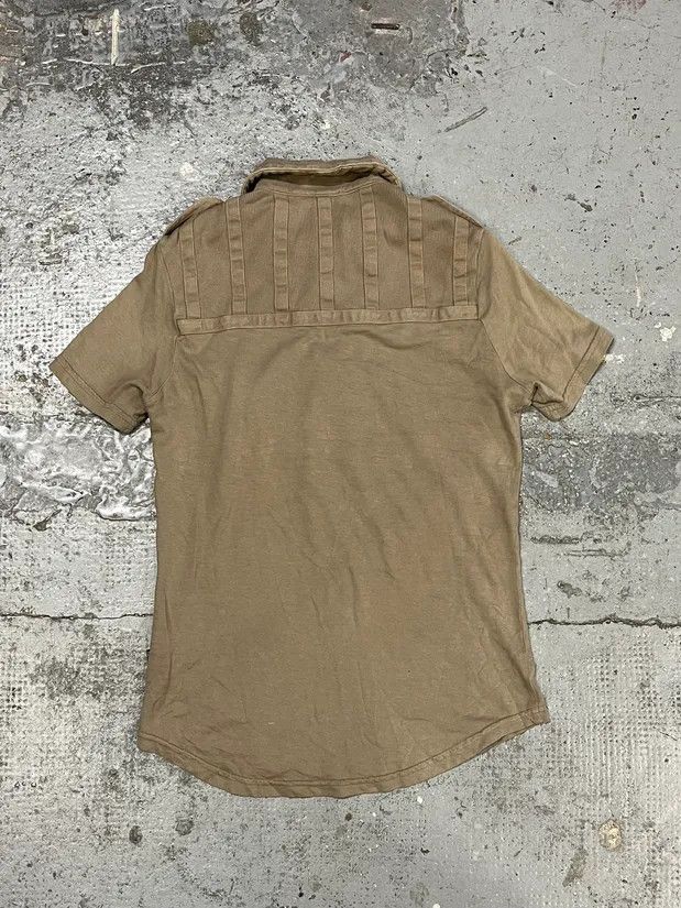 Roberto Cavalli SS2006 Cavalli Army Reinforced Beige Polo Size XS / US 0-2 / IT 36-38 - 5 Thumbnail