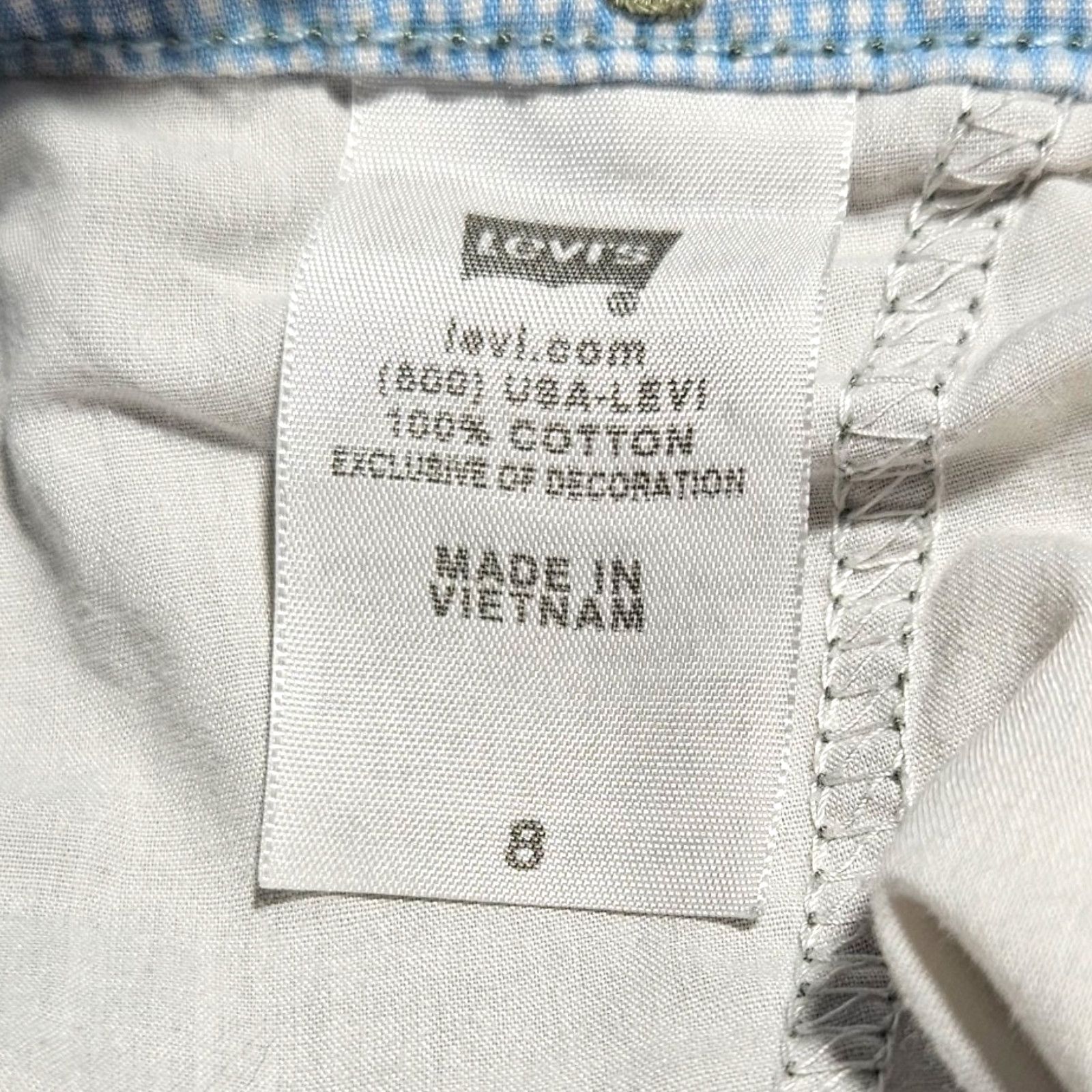 Levi's EUC VTG Levi's Crafted Pride Cargo Shorts Sz. 8 Khaki Green Size 30" / US 8 / IT 44 - 7 Thumbnail