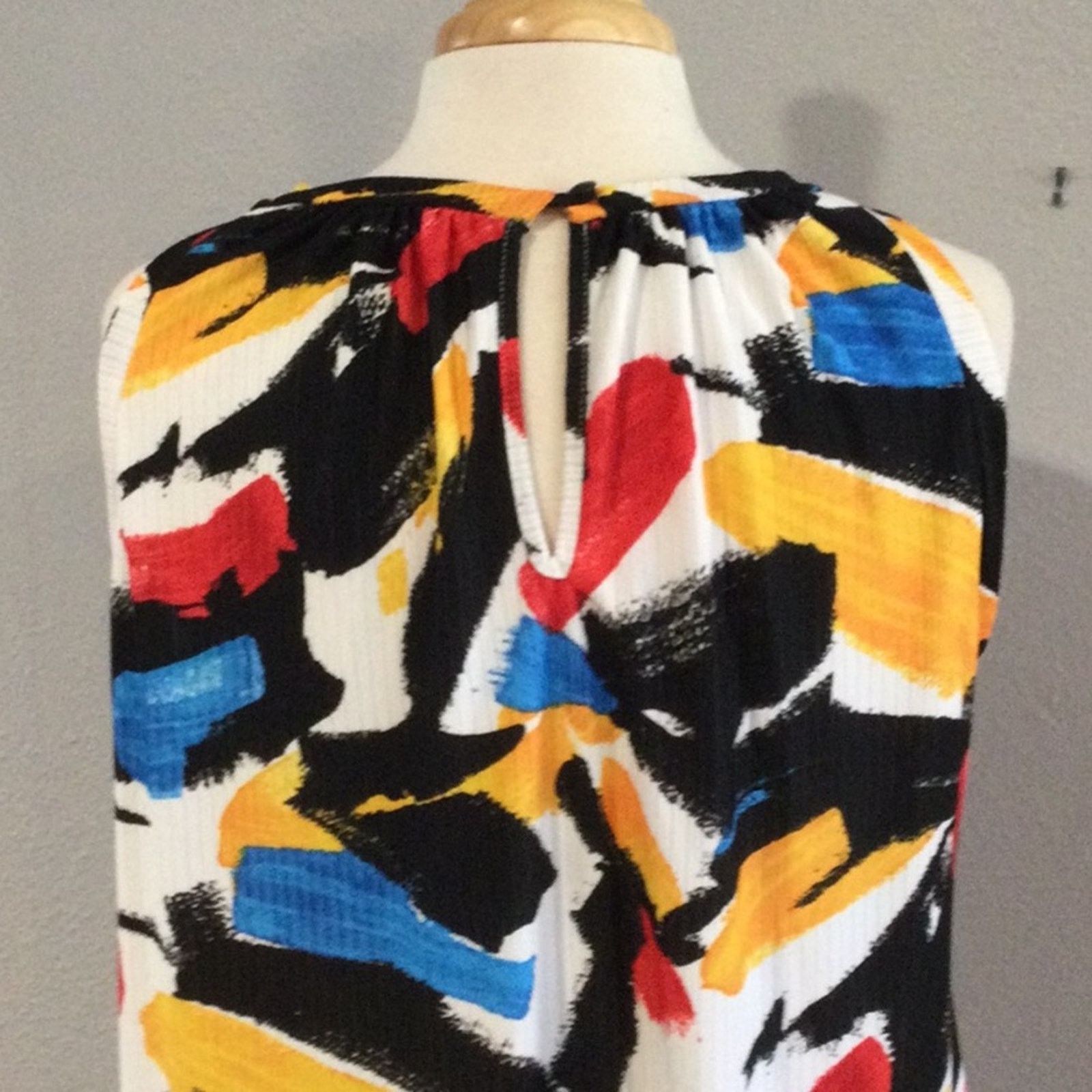 Other Kori Abstract Print Vintage Sleeveless Mini Dress Size L Size L / US 10 / IT 46 - 8 Thumbnail