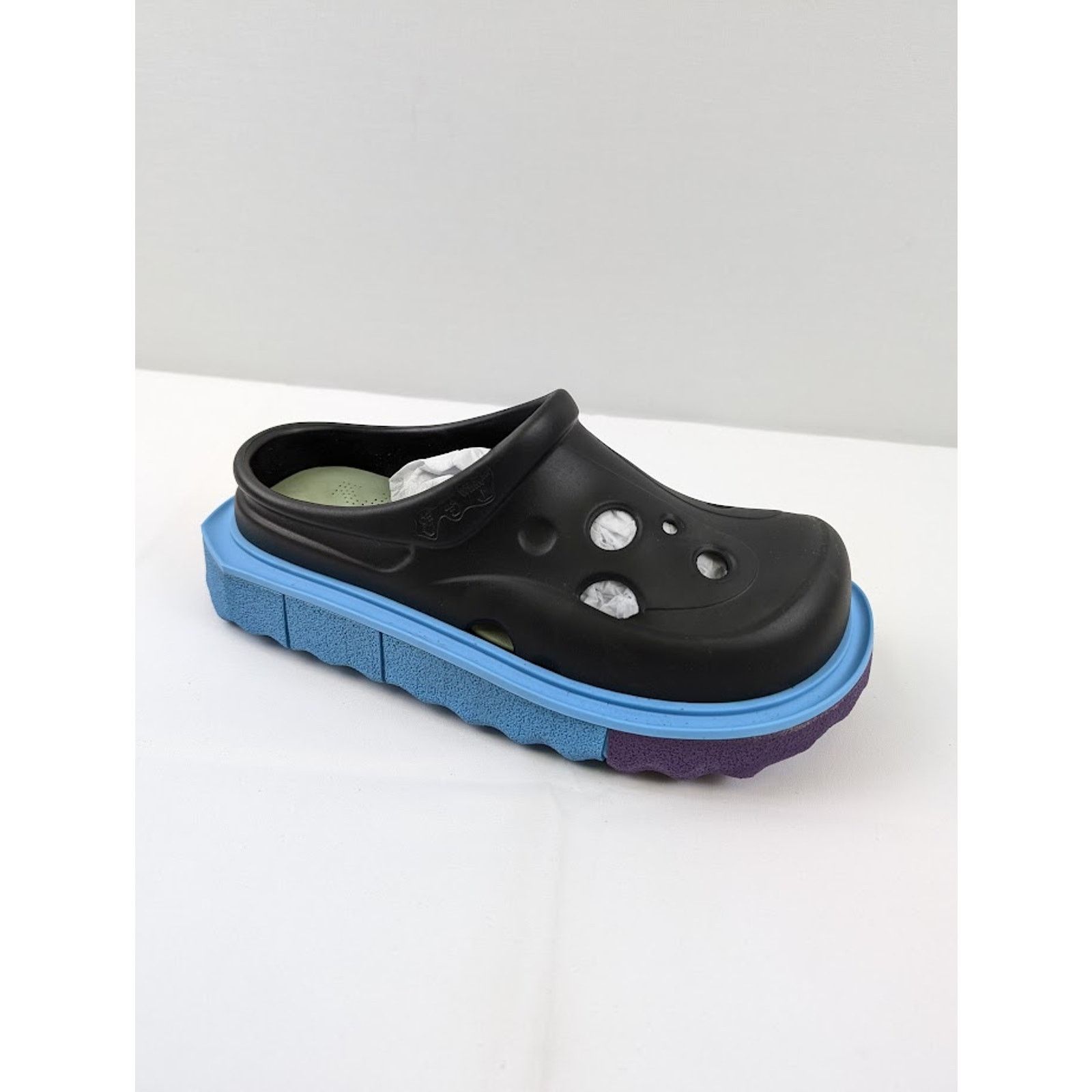 Off-White o1rshd1 Sponge Sole Meteor Slippers in Black / Blue Size US 9 / EU 42 - 2 Thumbnail