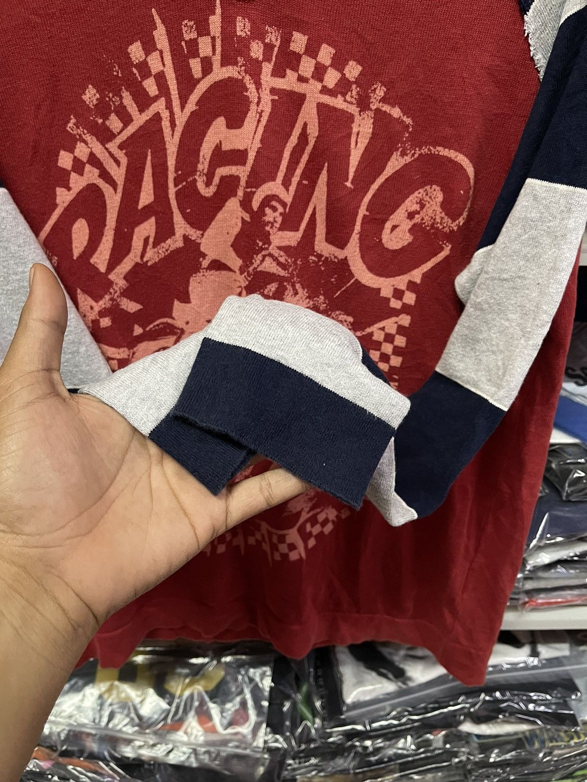 Replay Replay Long Sleeve " Racing Fever "🔥🔥🔥 Size US M / EU 48-50 / 2 - 3 Thumbnail