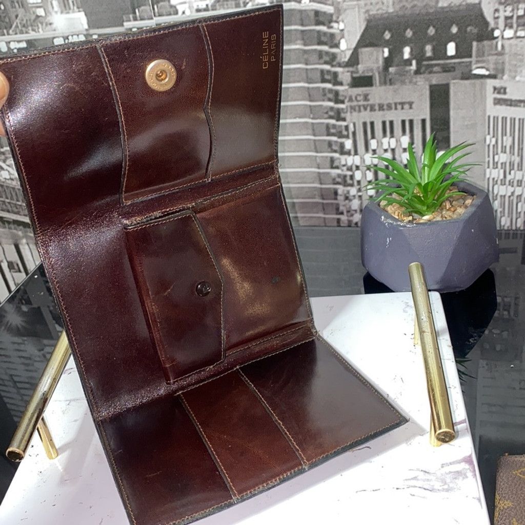 Celine Authentic CELINE Horse Carriage Wallet Size ONE SIZE - 8 Thumbnail