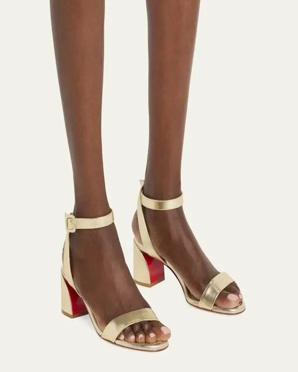 Christian Louboutin o1w1db10725 Sandals in Beige Size US 7.5 / IT 37.5 - 3 Thumbnail