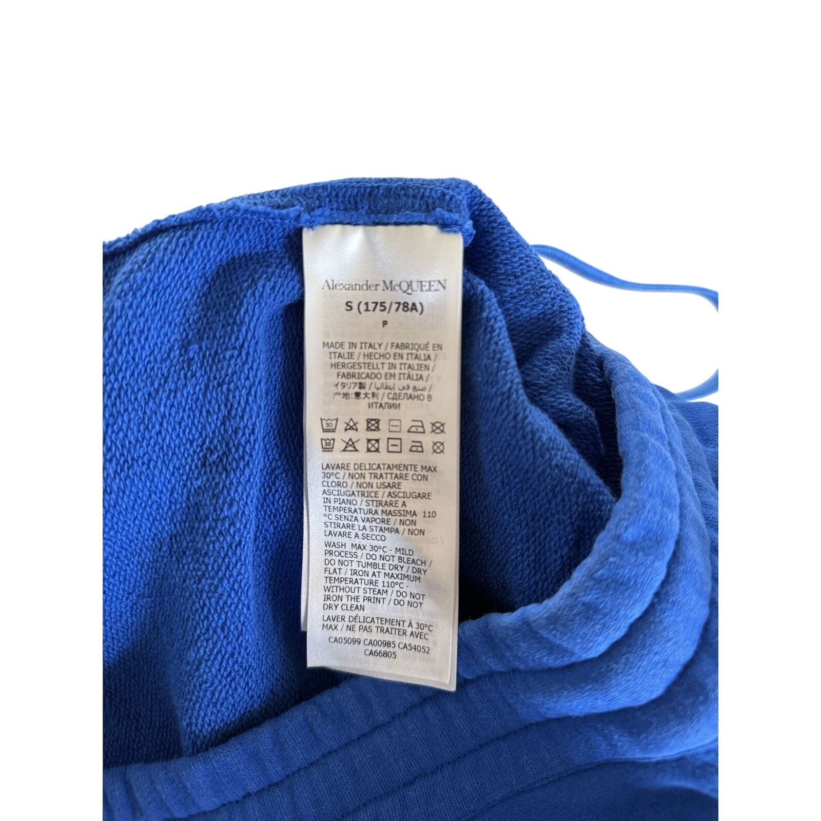 Alexander McQueen Alexander McQueen Graffiti Logo Print Royal Blue Sweatpants Size US 30 / EU 46 - 4 Thumbnail