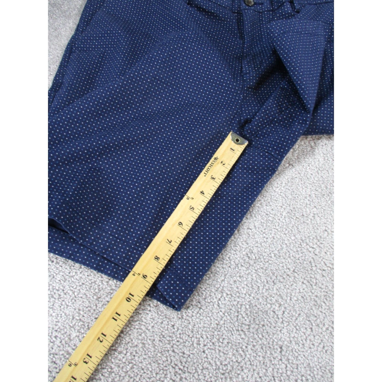 Michael Kors VINTAGE Michael Kors Shorts Mens 40 Chino Navy Blue Polka Dot Cotton Spandex Casual Beach 40 Mens Size US 40 / EU 56 - 3 Thumbnail
