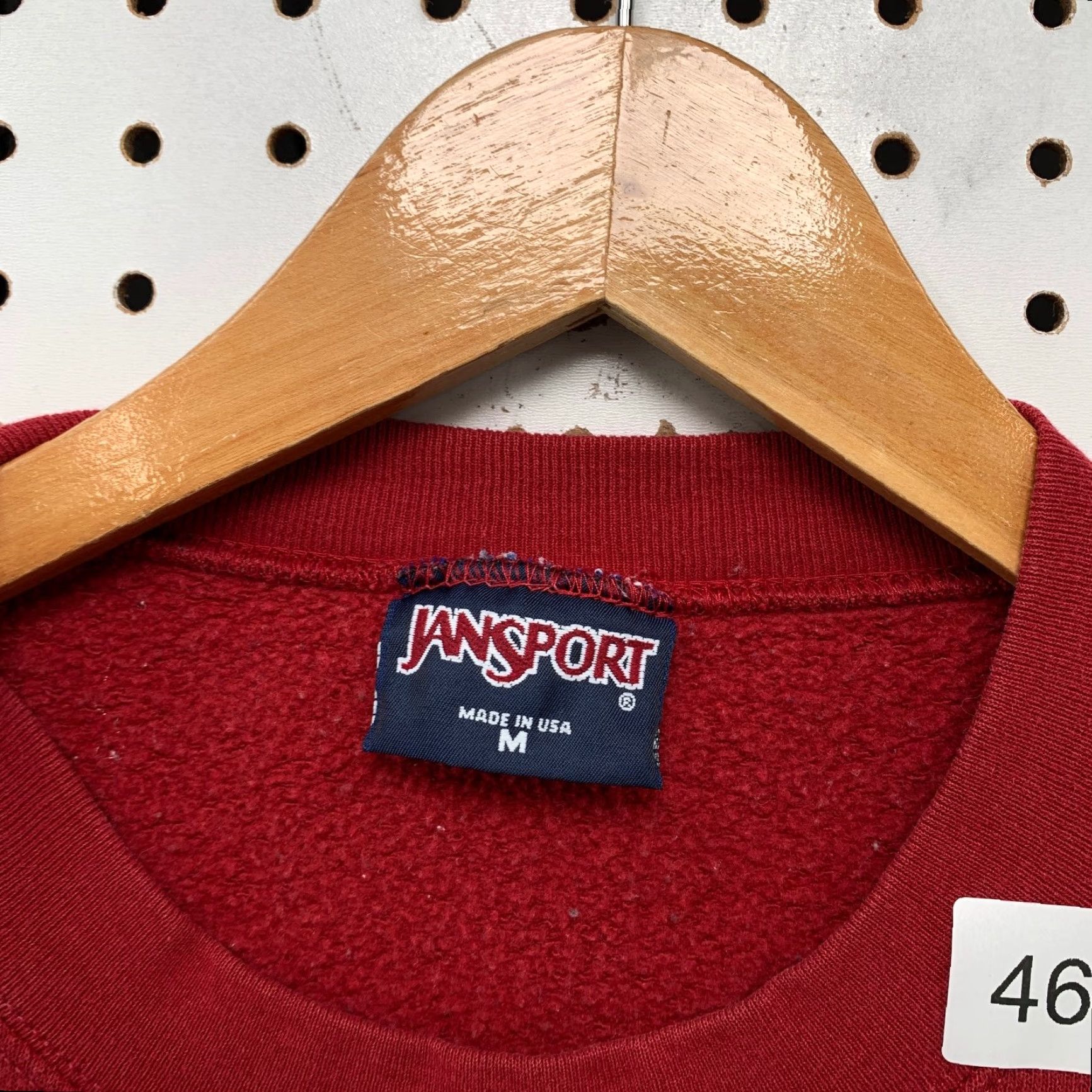 Jansport VINTAGE Jansports Hannan Sweatshirt Mens M Red Crewneck Fleece Pullover Made USA 90s Sweatshirt Mens Red Pulse of Vintage Comfort Size US M / EU 48-50 / 2 - 3 Thumbnail