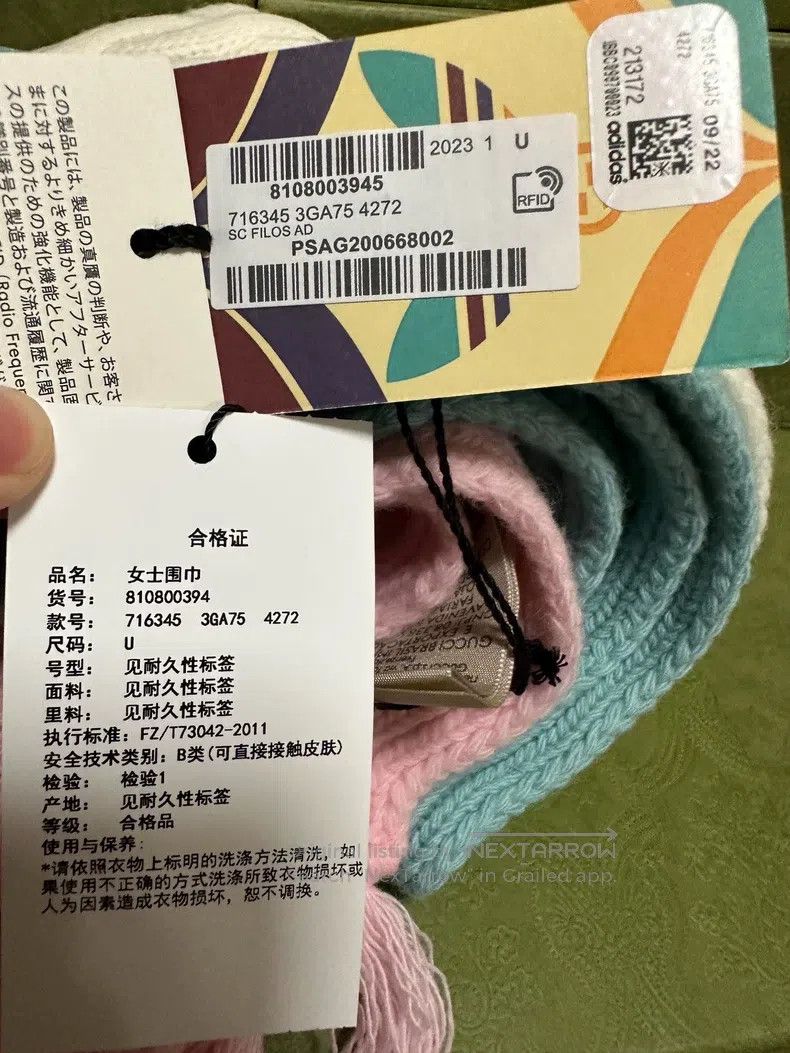 Gucci Gucci Clover co-branded scarf Size ONE SIZE - 8 Thumbnail