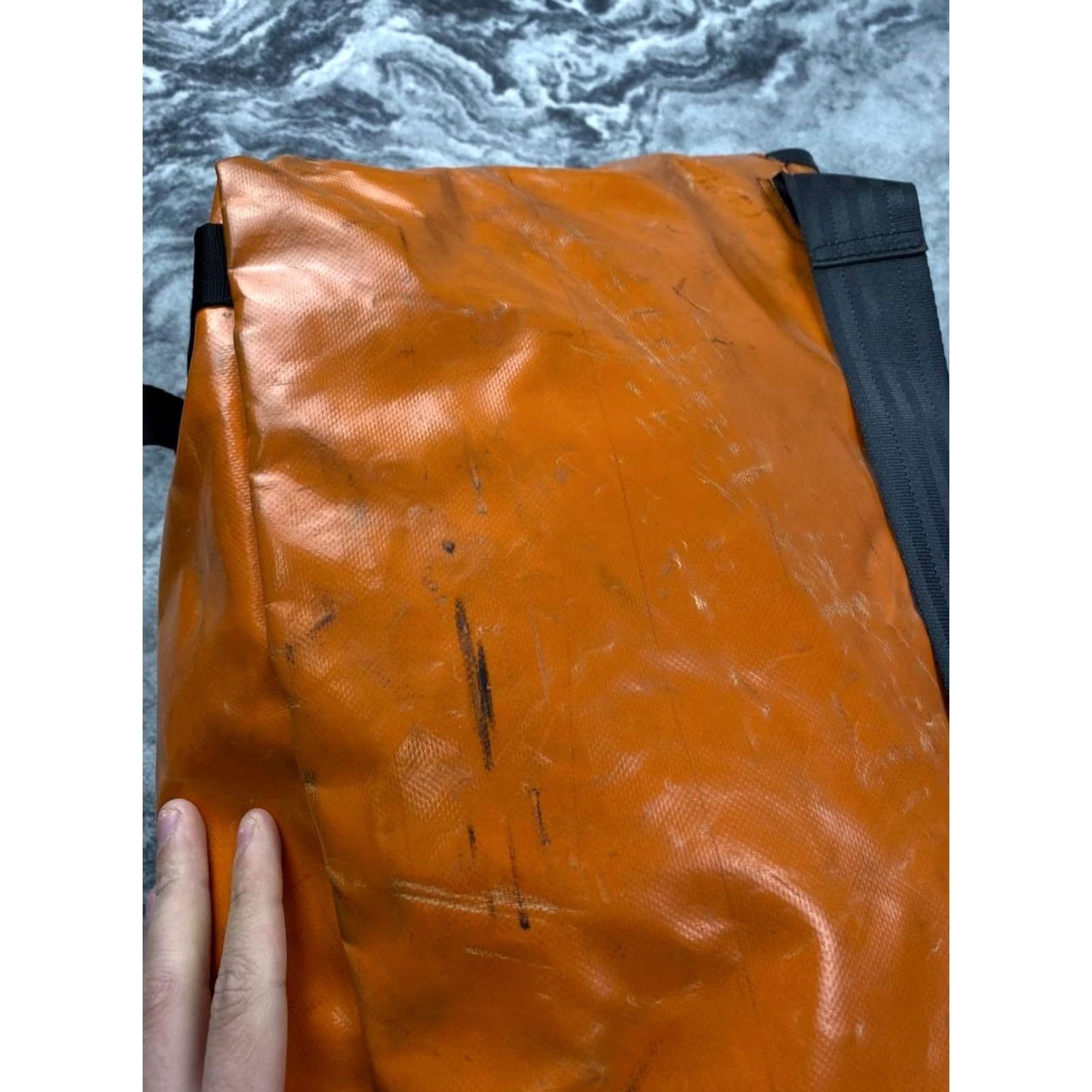 Freitag Freitag Large Shoulder Bag Orange PVC Canvas Messenger Bag Mens casual 2010-2019 Adjustable Strap Bag) Size ONE SIZE - 7 Thumbnail