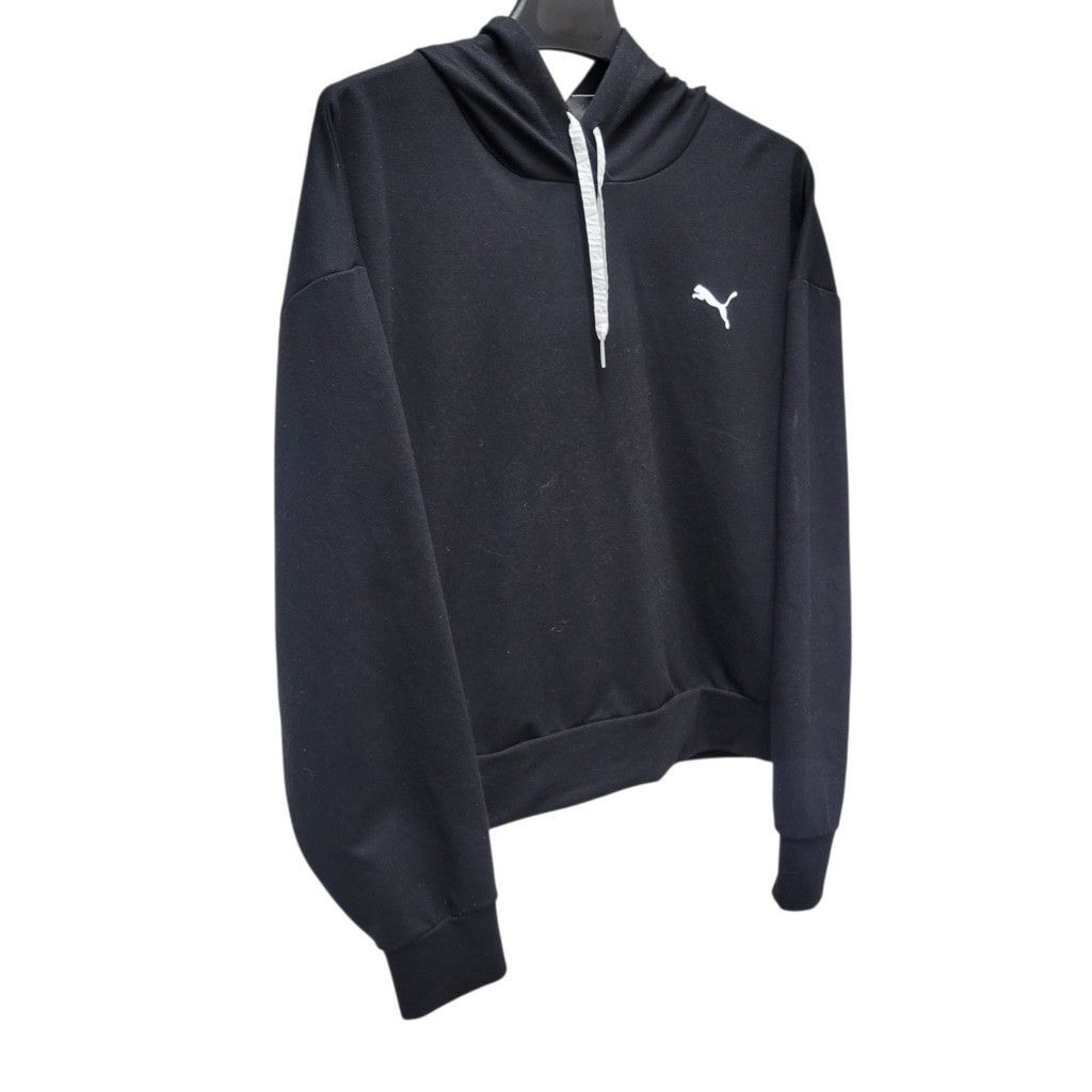 Puma Puma Women Black Cropped Pullover Hoodie Sweatshirt Medium Size M / US 6-8 / IT 42-44 - 4 Thumbnail