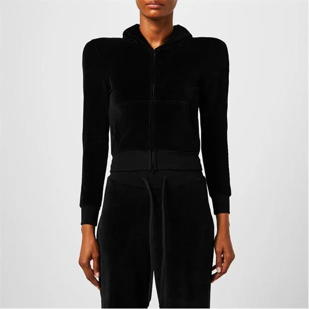 Balenciaga o1g2r1mq0924 Round Shoulder Zip Up Hoodies in Black Size XS / US 0-2 / IT 36-38 - 3 Thumbnail