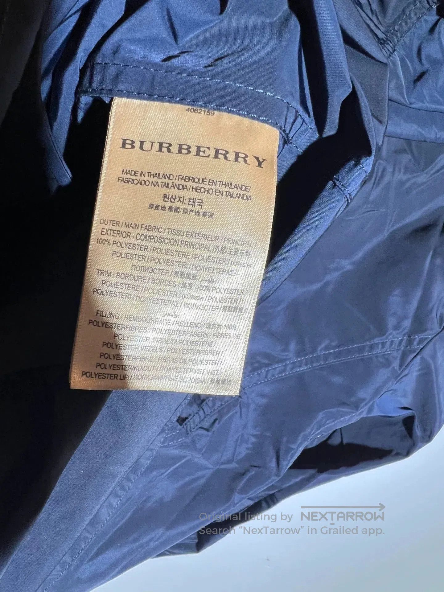 Burberry Burberry Men's Stylish Navy Coat. Size US S / EU 44-46 / 1 - 8 Thumbnail