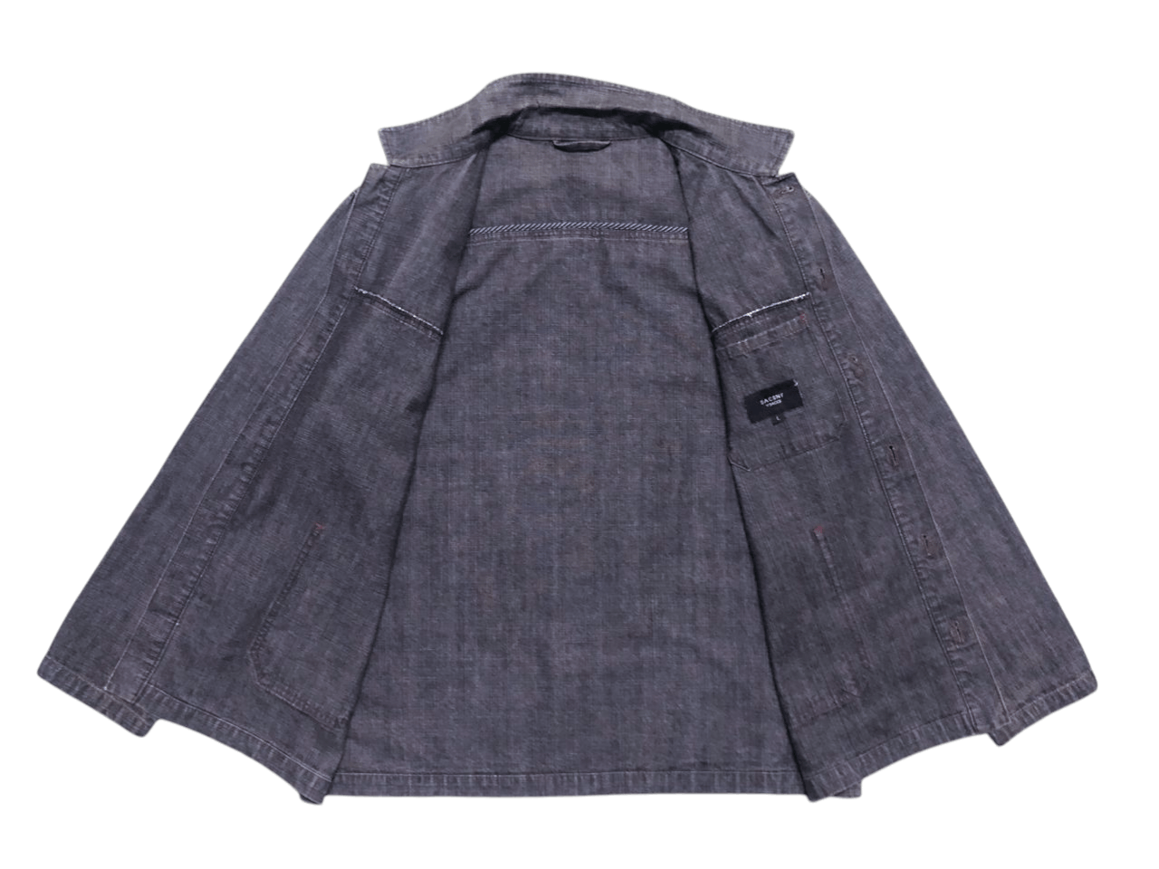 Yohji Yamamoto Yohji Yamamoto Sacsny Y'saccs Denim Chore Jacket Size US L / EU 52-54 / 3 - 3 Thumbnail