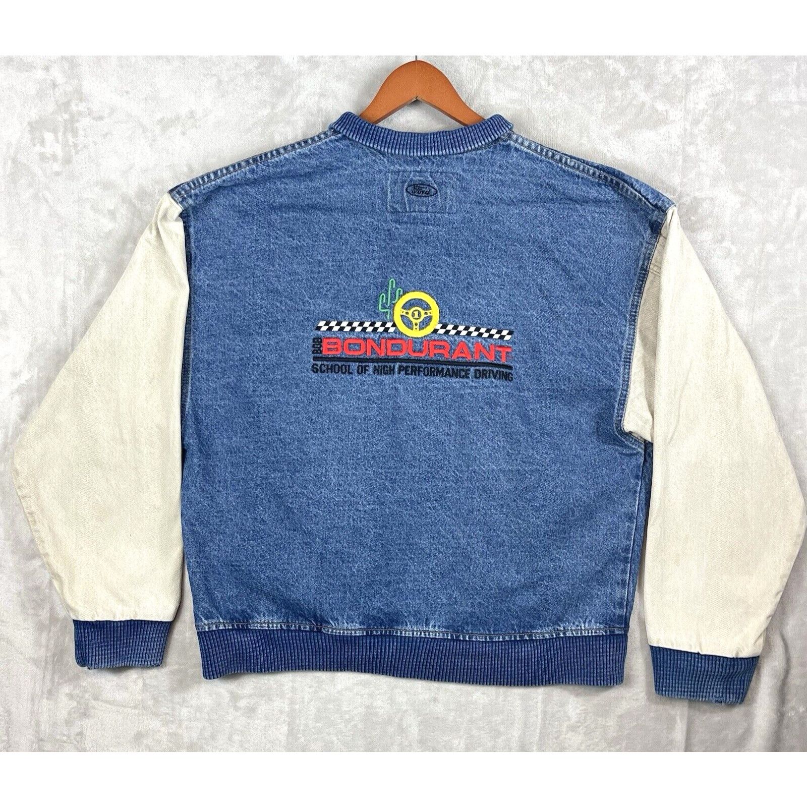 Other Vtg 90s Bob Bondurant Signature Series Varsity Racing Jacket Size US M / EU 48-50 / 2 - 2 Thumbnail