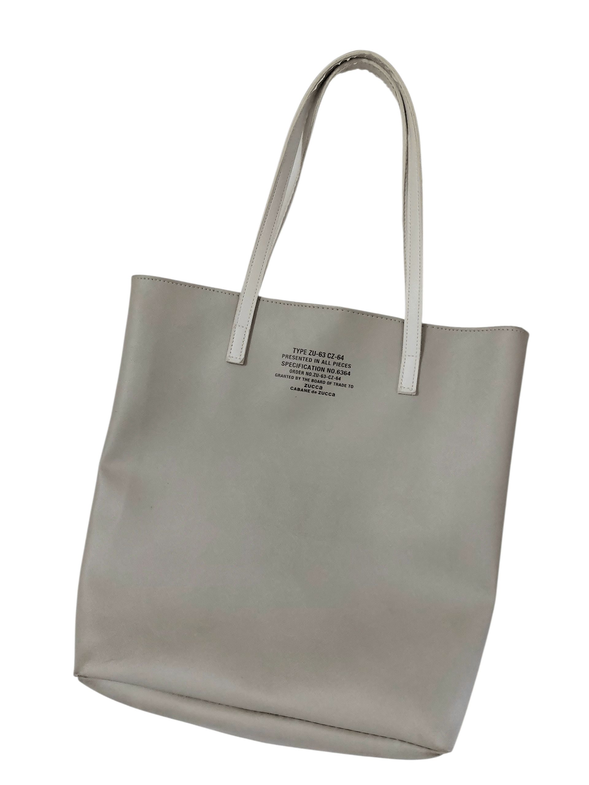 Cabane De Zucca Classic Structured Faux-Leather Tote Bag