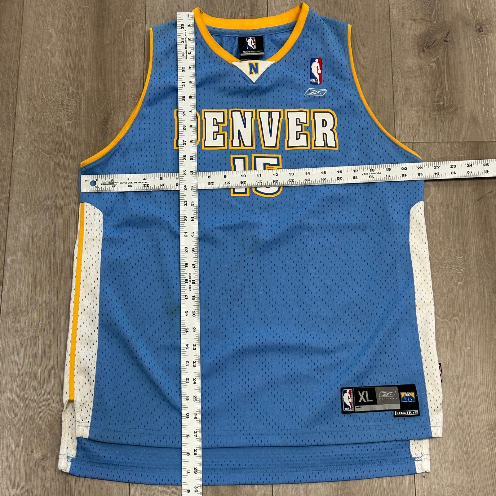 Reebok × Vintage vintage Reebok Carmelo Anthony Denver Nuggets Jersey Size US XL / EU 56 / 4 - 5 Thumbnail