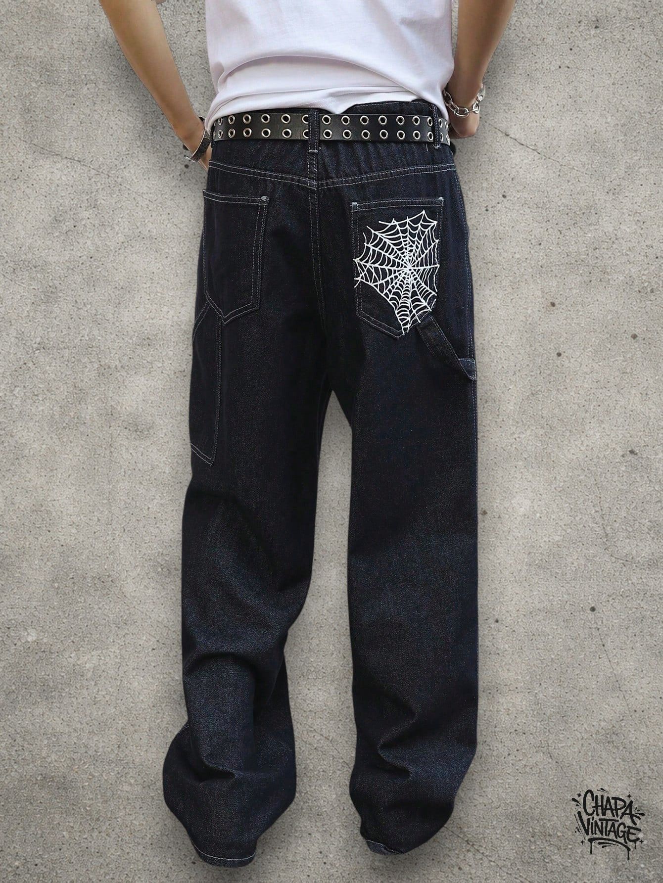 Japanese Brand Dark blue street jeans Size US 32 / EU 48 - 2 Thumbnail