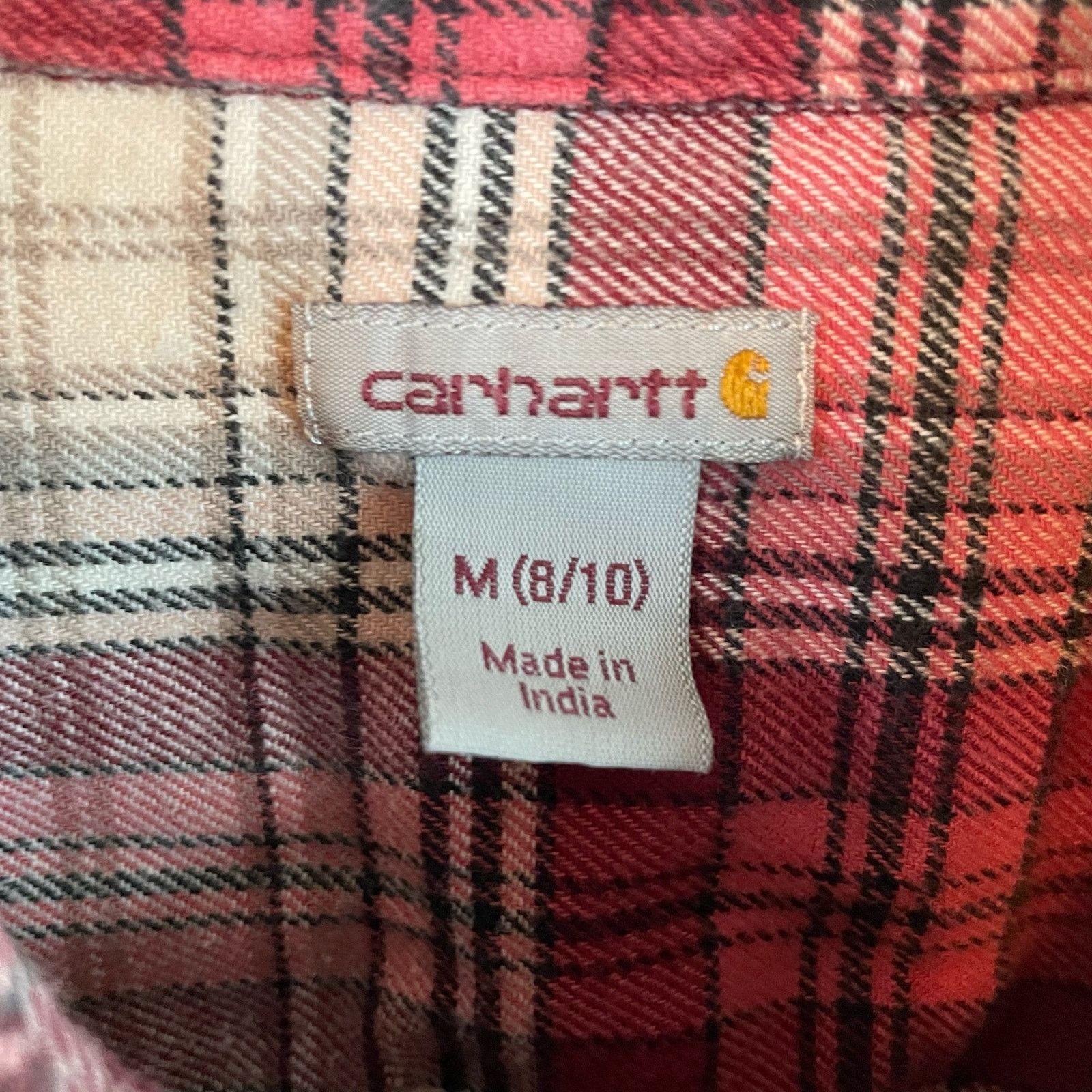 Carhartt Carhartt Plaid Button Up M Womens Cotton Long Sleeve Collar Size M / US 6-8 / IT 42-44 - 4 Thumbnail