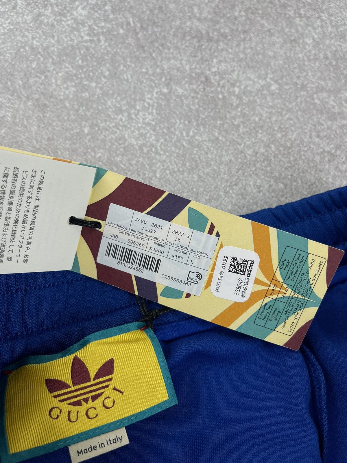 Gucci Gucci x Adidas Jersey Jogging Pants Blue Size L Size 27" / US 4 / IT 40 - 9 Thumbnail