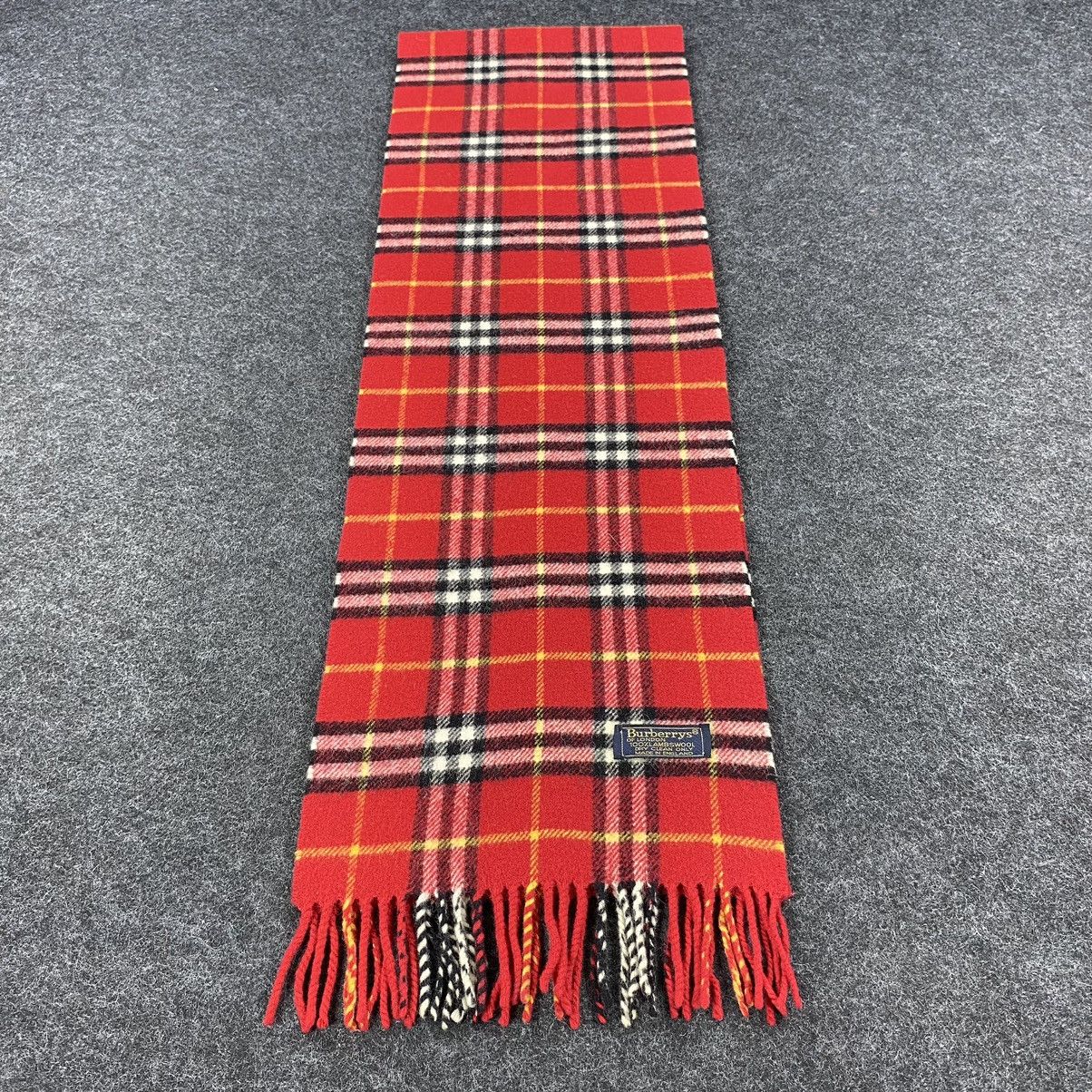 Burberry × Vintage Burberrys Scarf # D233 # Muffler # Neckwear Size ONE SIZE - 3 Thumbnail