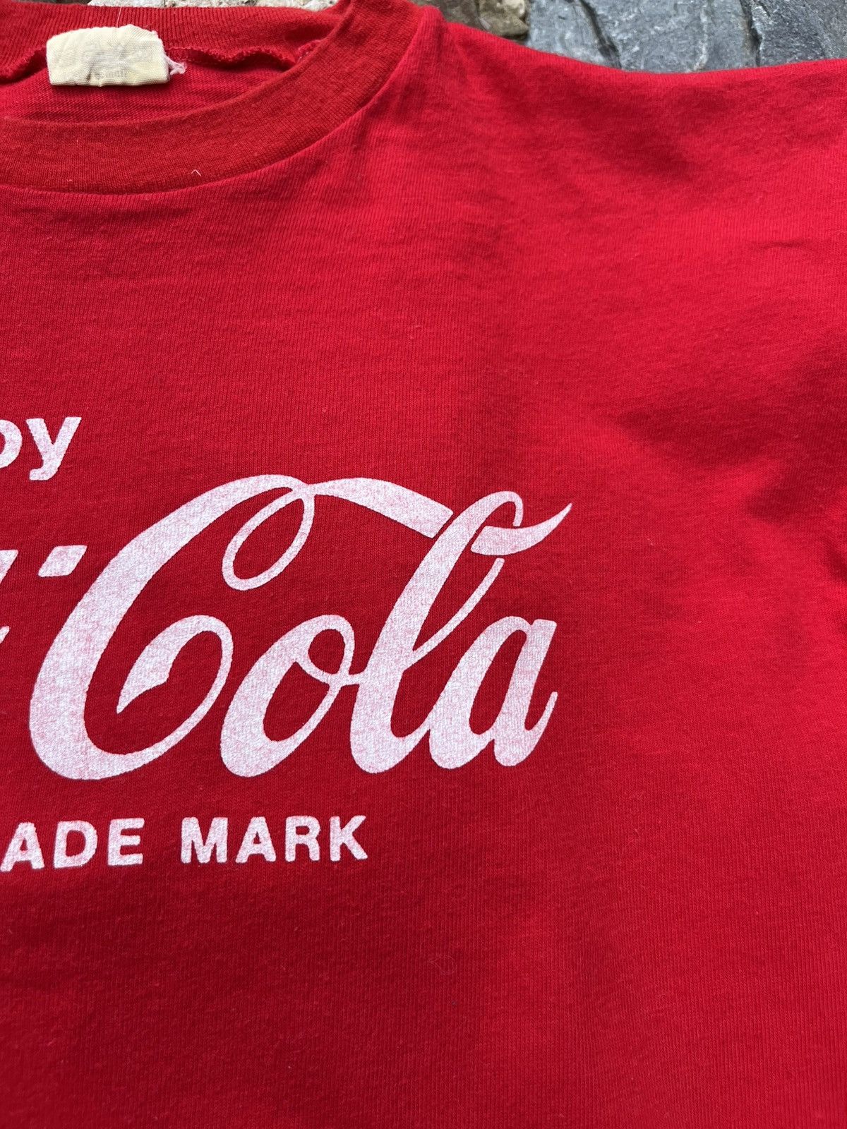 Coca Cola × Vintage Vintage 70s Coca Cola enjoy coke four 4 t-shirt tee football Size US M / EU 48-50 / 2 - 9 Thumbnail