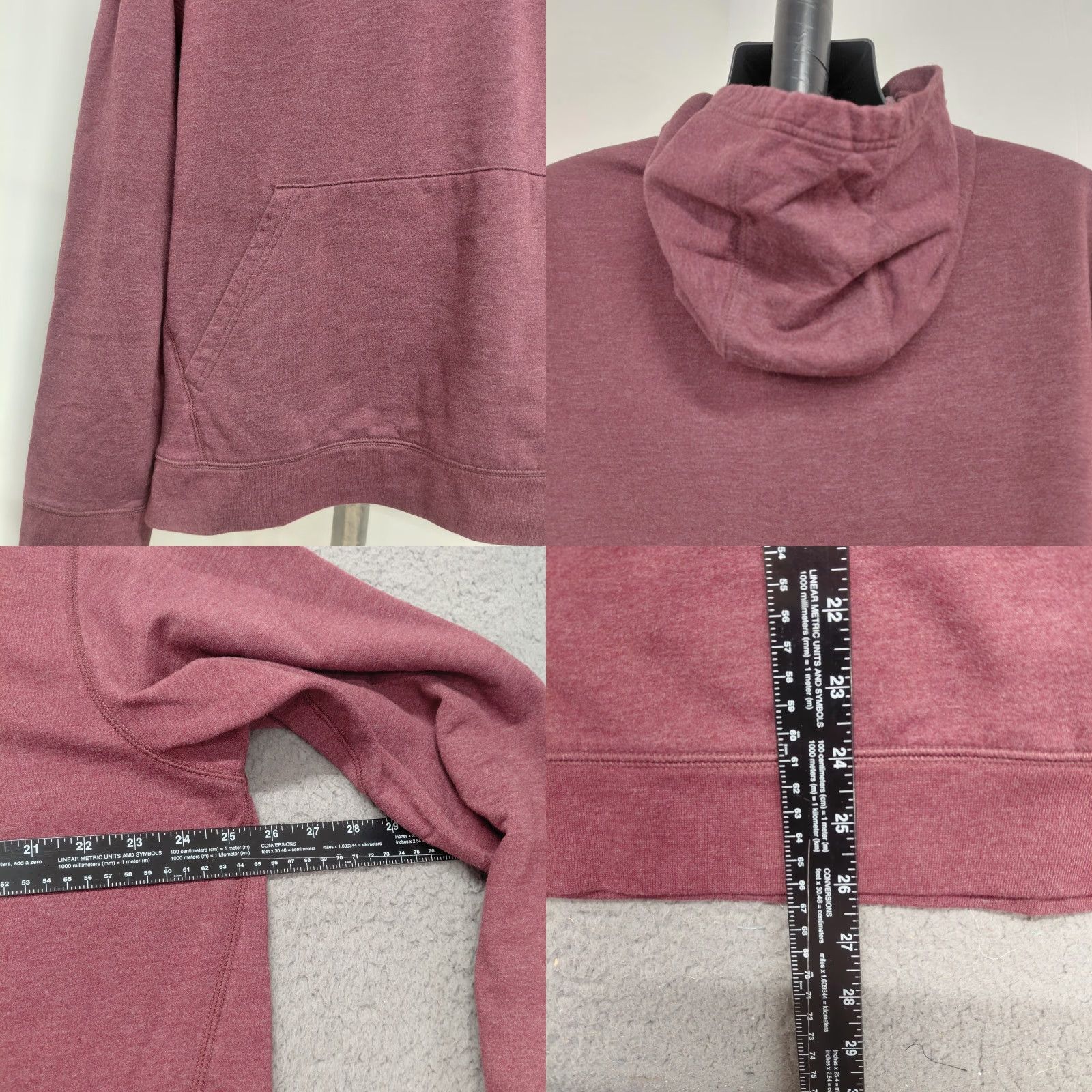 Eddie Bauer Eddie Bauer Hoodie Mens XL Burgundy Sweatshirt Pullover Long Sleeve Knit Pocket Logo Read.. Size US XL / EU 56 / 4 - 8 Thumbnail