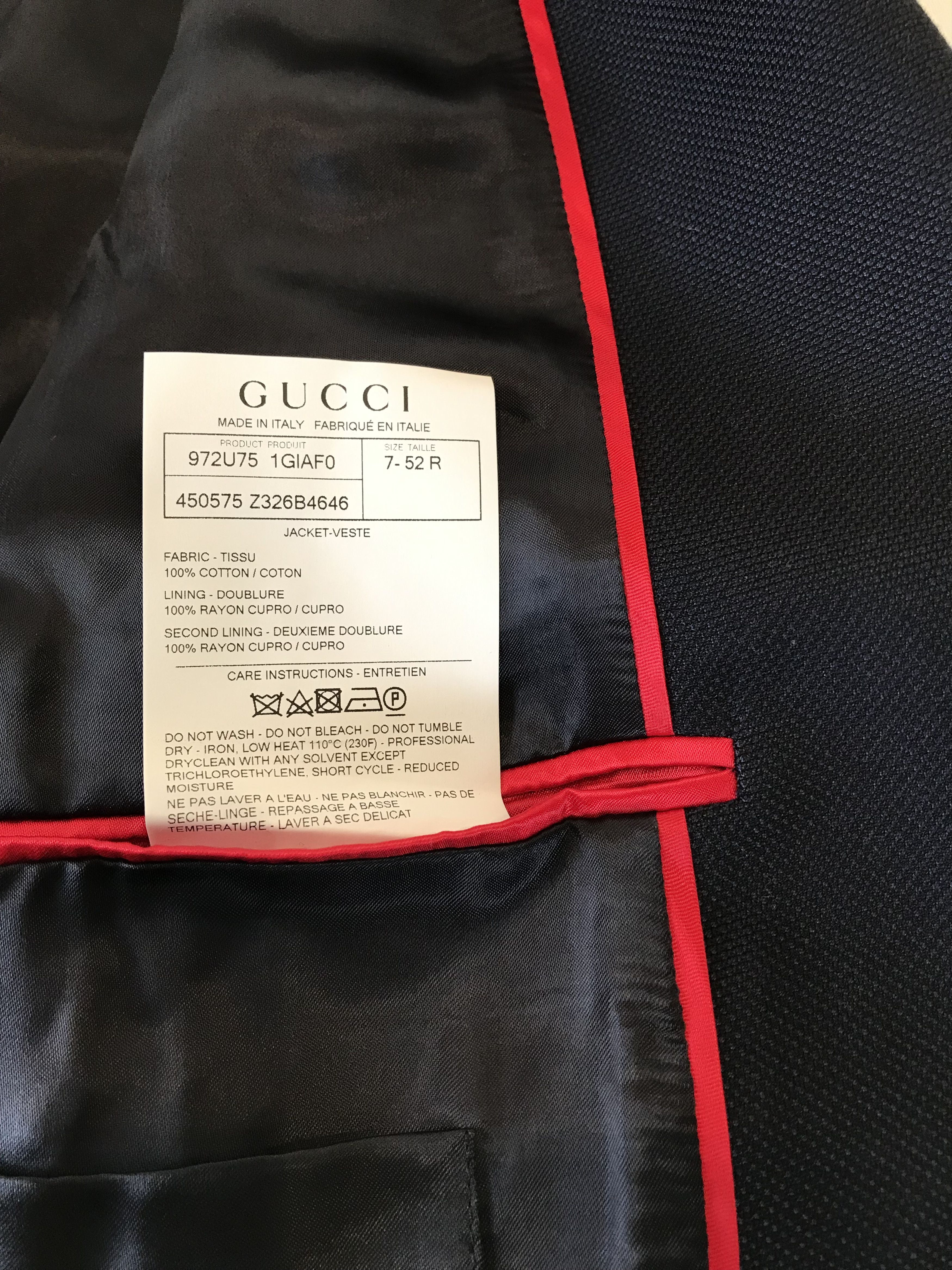 Gucci Gucci Band Cuff Blazer Size 52R - 11 Thumbnail