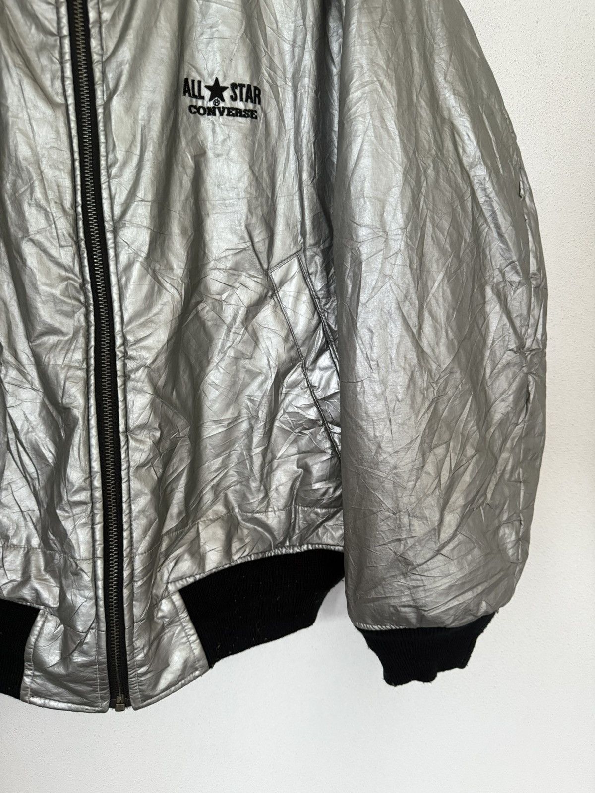 Converse CONVERSE ALL STAR REVERSIBLE BOMBER JACKET STYLE BLACK GRAY Size US M / EU 48-50 / 2 - 10 Thumbnail