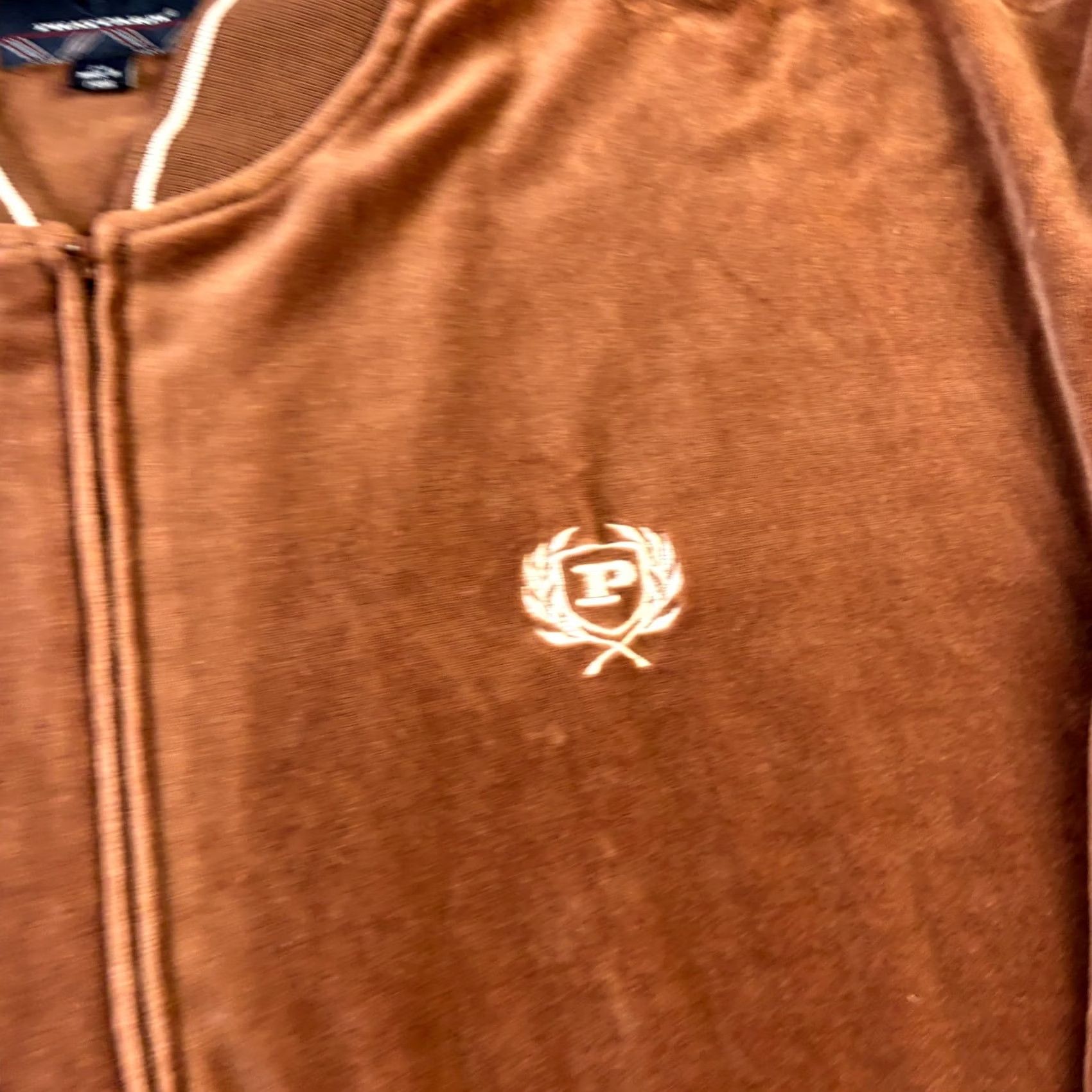 Phat Farm VINTAGE Phat Farm Jacket Mens 2XL Brown Velour Full Zip Bomber Y2K Baggy Jacket Size US XXL / EU 58 / 5 - 4 Thumbnail