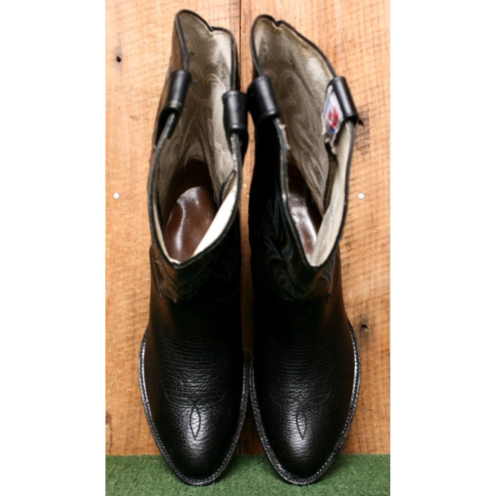 Vintage VINTAGE Cowtown Western Boots Leather Black EE Mens 7.5 SZ 7.5 Re-Soled Cowboy Boots US Made Cowboys Size US 8 / EU 41 - 7 Thumbnail