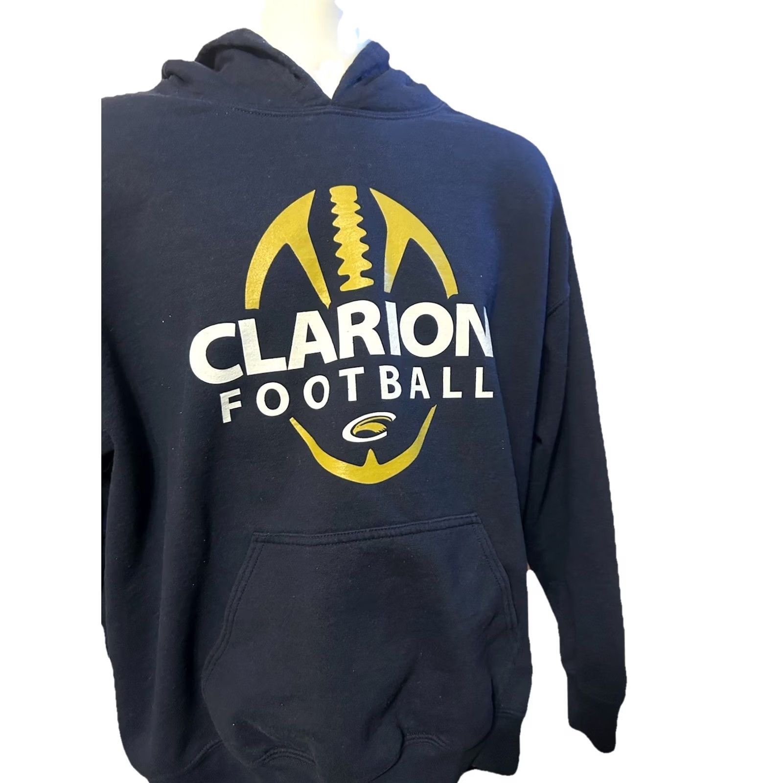 Vintage Clarion University Football Hoodie Men XL Navy Blue Size US XL / EU 56 / 4 - 3 Thumbnail