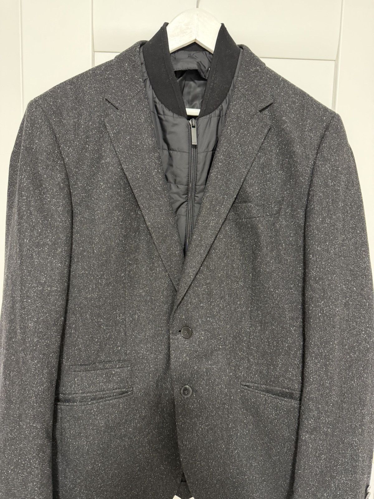 Hugo Boss Hugo Boss Zip Wool Blazer Jacket Size 52 Size 50S - 5 Thumbnail