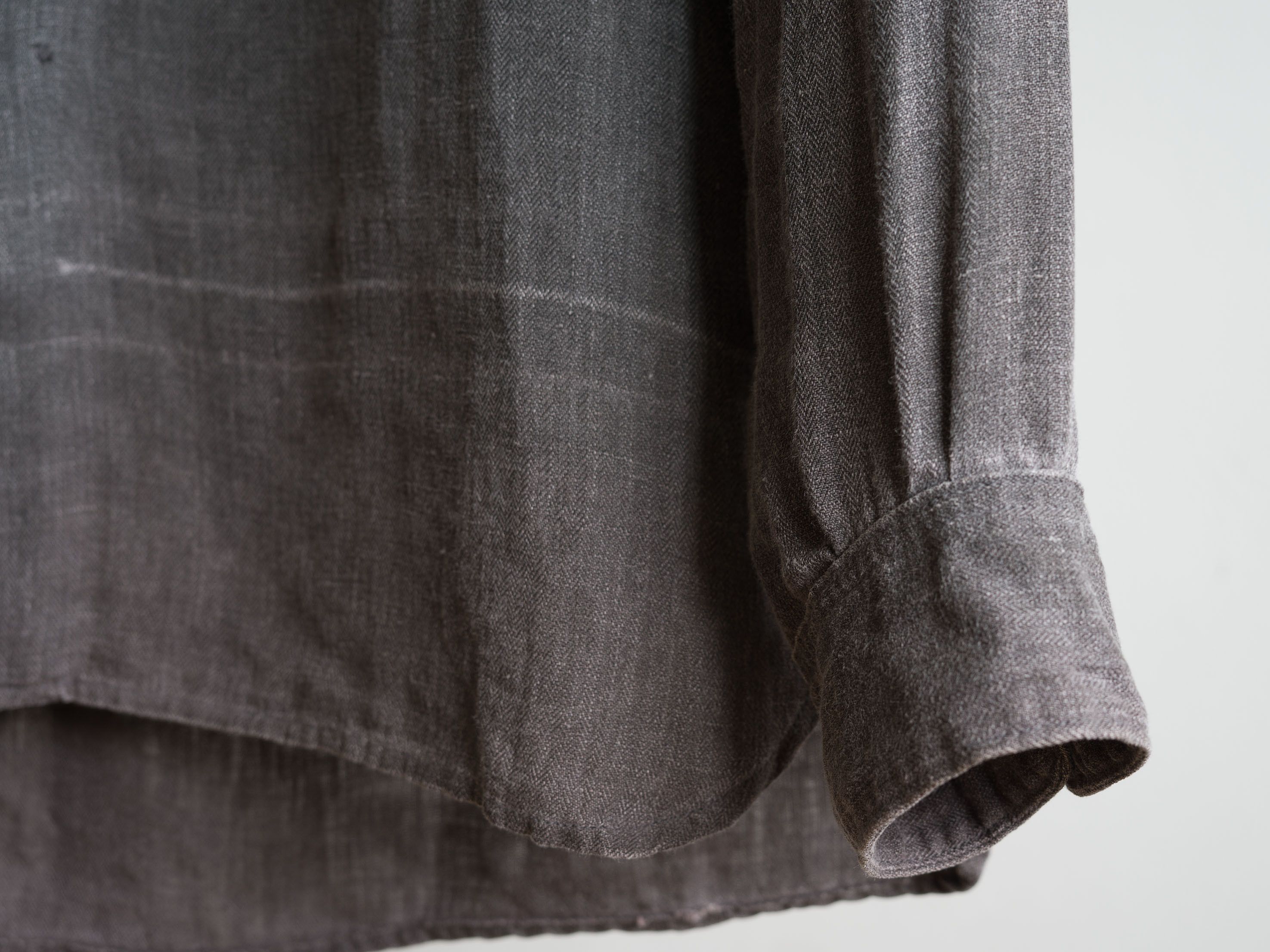 Visvim SS2014 VISVIM LONG RIDER SHIRT HERRINGBONE LINEN Size US M / EU 48-50 / 2 - 9 Thumbnail