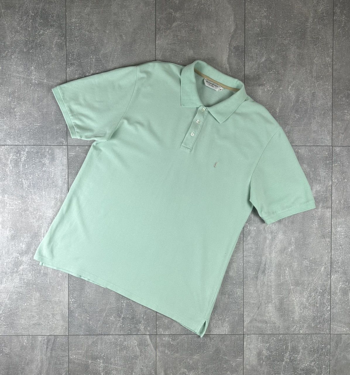 Yves Saint Laurent Yves Saint Lauren Luxury Vintage Small Logo Polo Size US XL / EU 56 / 4 - 1 Thumbnail