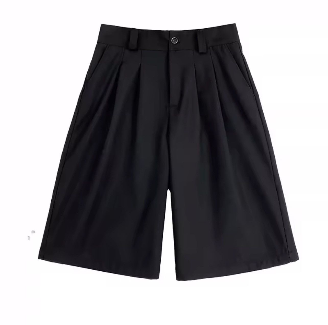 Other Loose Casual Soft Black Pleated Shorts Size US 34 / EU 50 - 1 Thumbnail