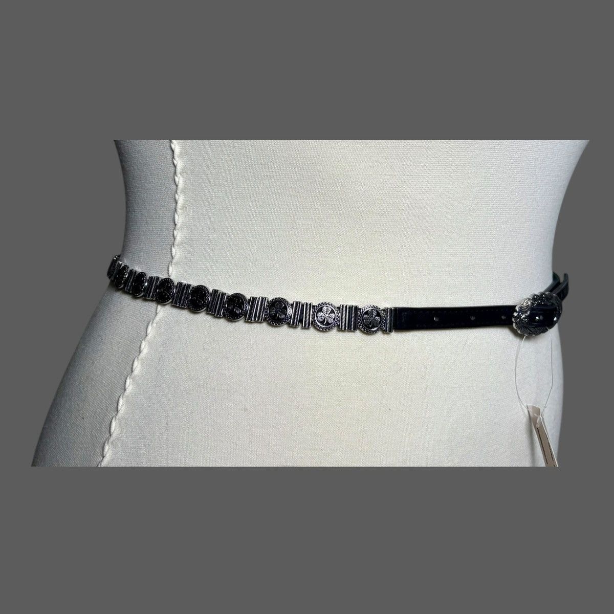 Other Most Wanted Women’s Black Silver Skinny Link Belt Sz L Size ONE SIZE - 6 Thumbnail