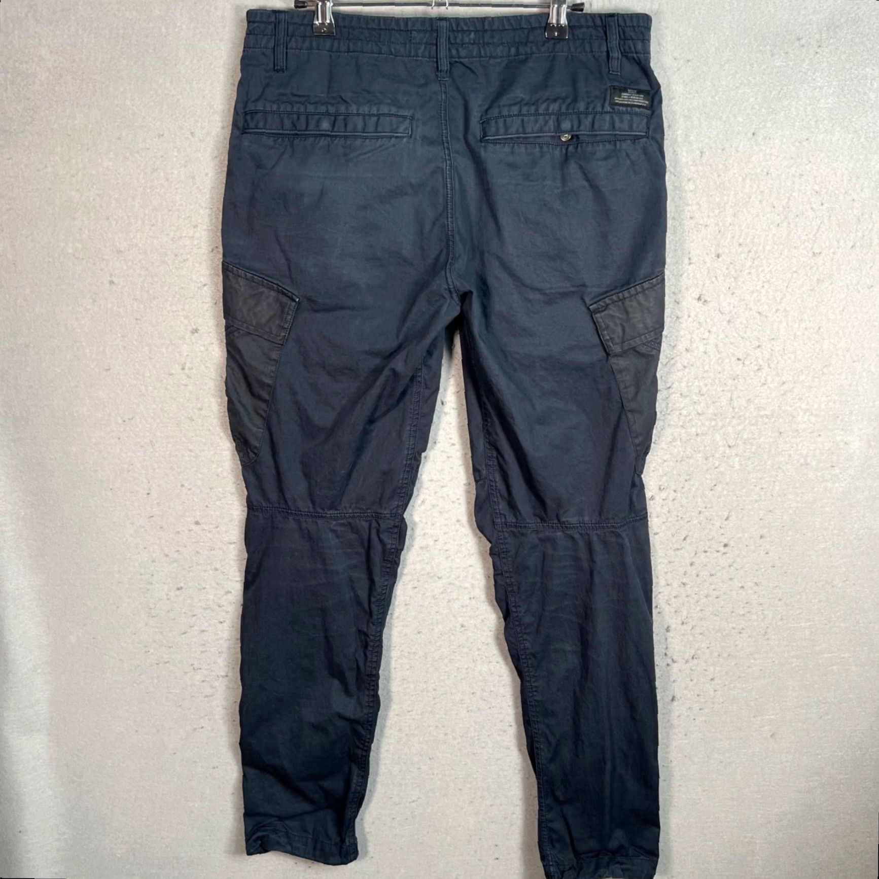 Maharishi VINTAGE Maharishi Mens Cargo Pants Cargo Pattern 100% Organic Cotton Blue Black Adult Medium Inseam 29" Regular Fit Mens Size US 31 - 2 Thumbnail