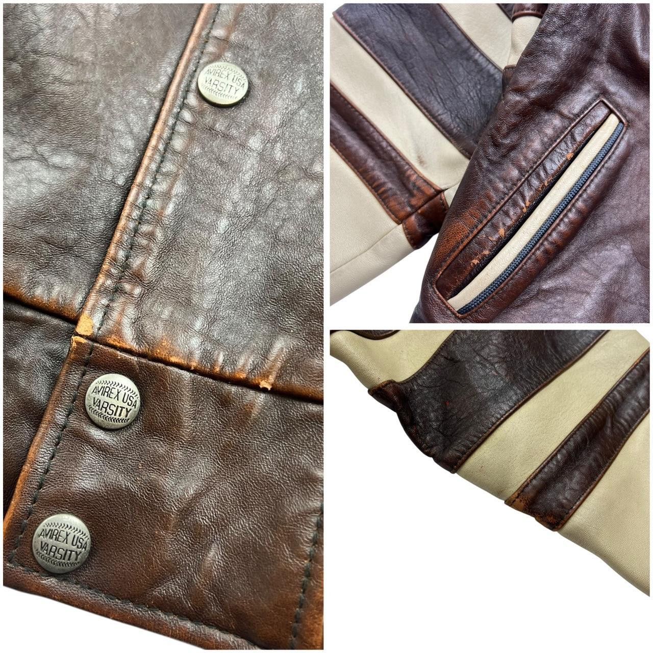 Avirex Vintage Avirex Hockey All Star Goalers Leather Jacket Small Size US S / EU 44-46 / 1 - 7 Thumbnail