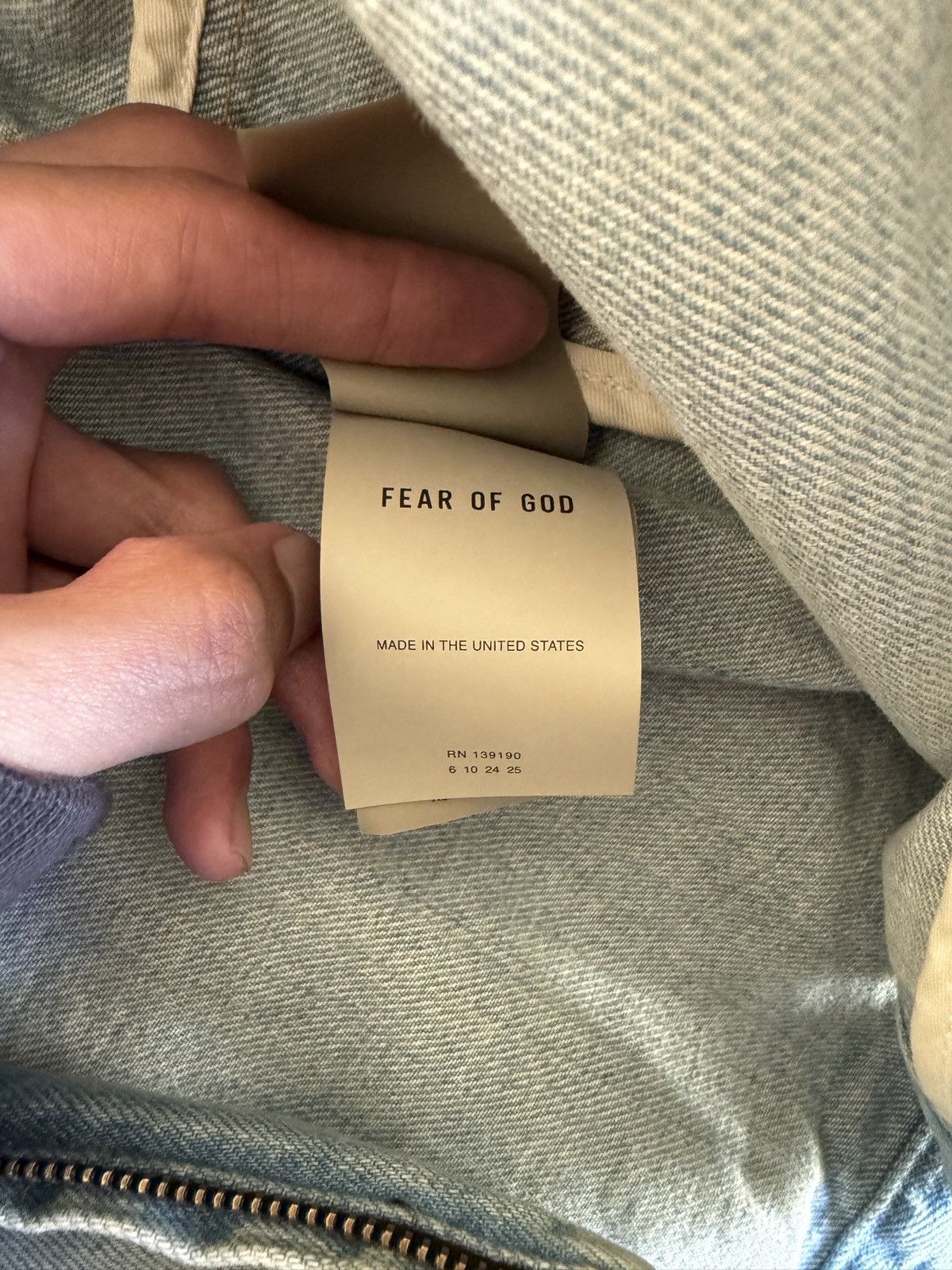 Fear of God Fear of God Denim Jacket Size US L / EU 52-54 / 3 - 2 Thumbnail