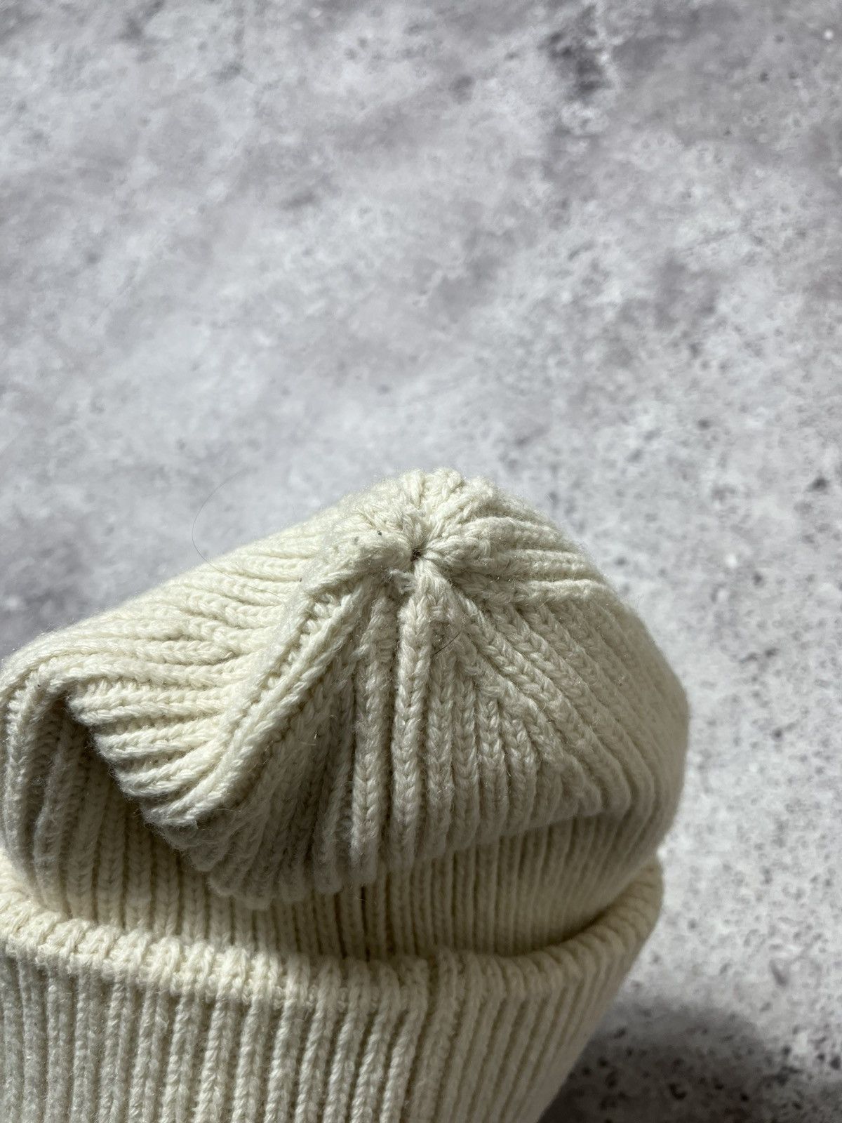 Acne Studios Acne Studios Pansy N Face Ribbed Knit Beanie Hat Wool Unisex Size ONE SIZE - 6 Thumbnail