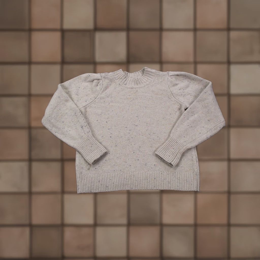 Faherty Faherty Womens Sweater Pullover Knit Beige Wool Nylon Rayon Outdoor Thermal High Neck S XS (Size: S) Size S / US 4 / IT 40 - 1 Thumbnail