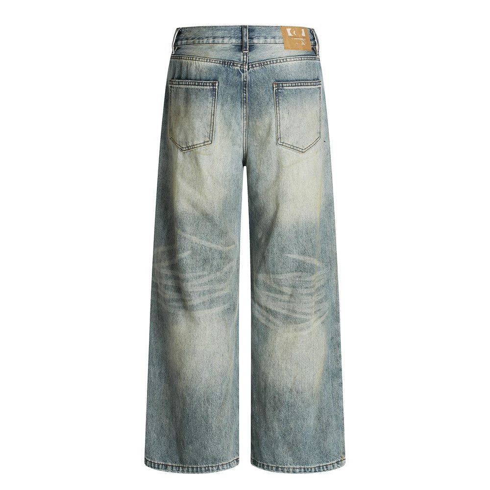 Japanese Brand × Jean Men's retro street distressed washed gradient ripped jeans Size US 32 / EU 48 - 2 Thumbnail