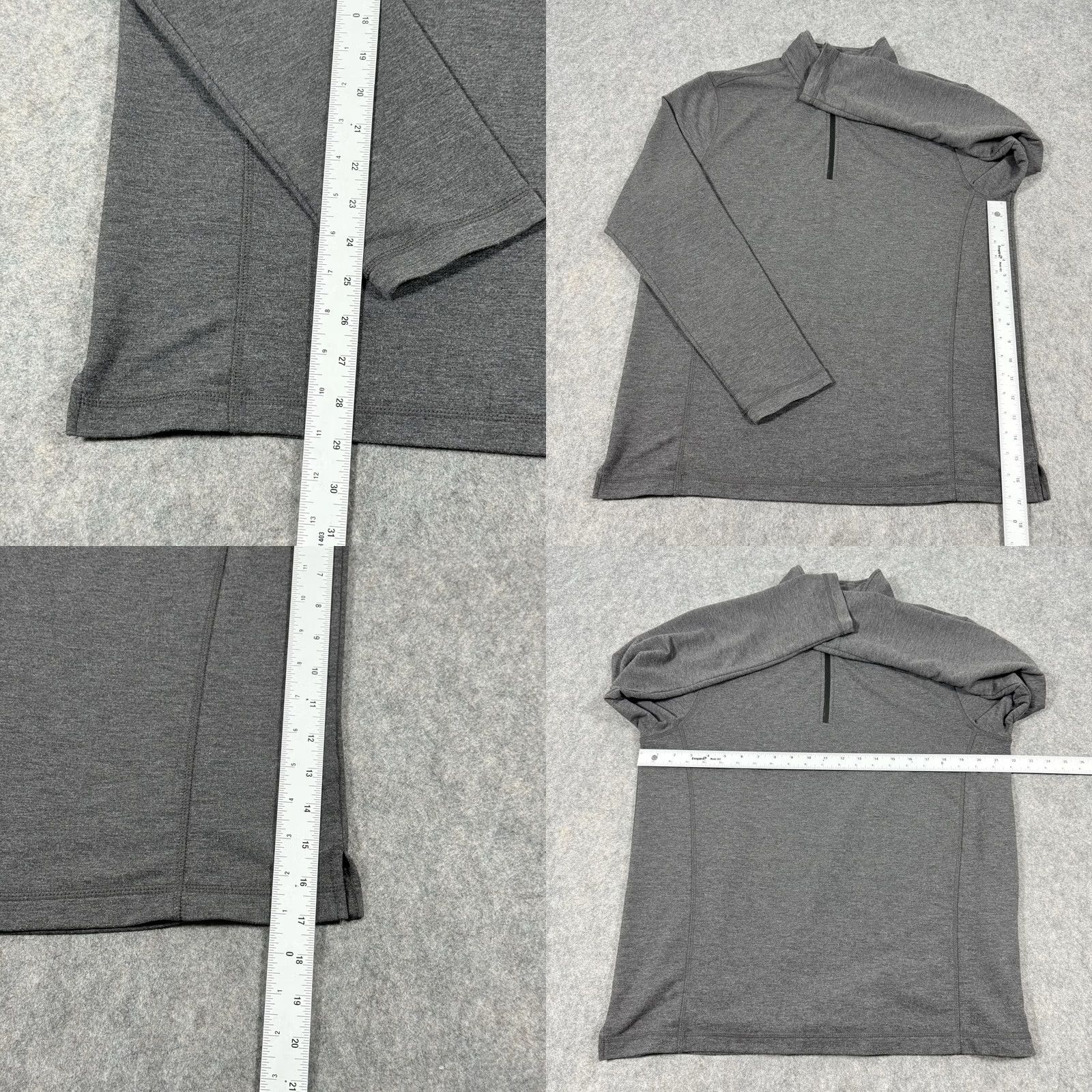 Orvis Orvis Sweater 1/4 Zip Lightweight Mock-Neck Long Sleeves Men's Medium Gray Size US M / EU 48-50 / 2 - 8 Thumbnail