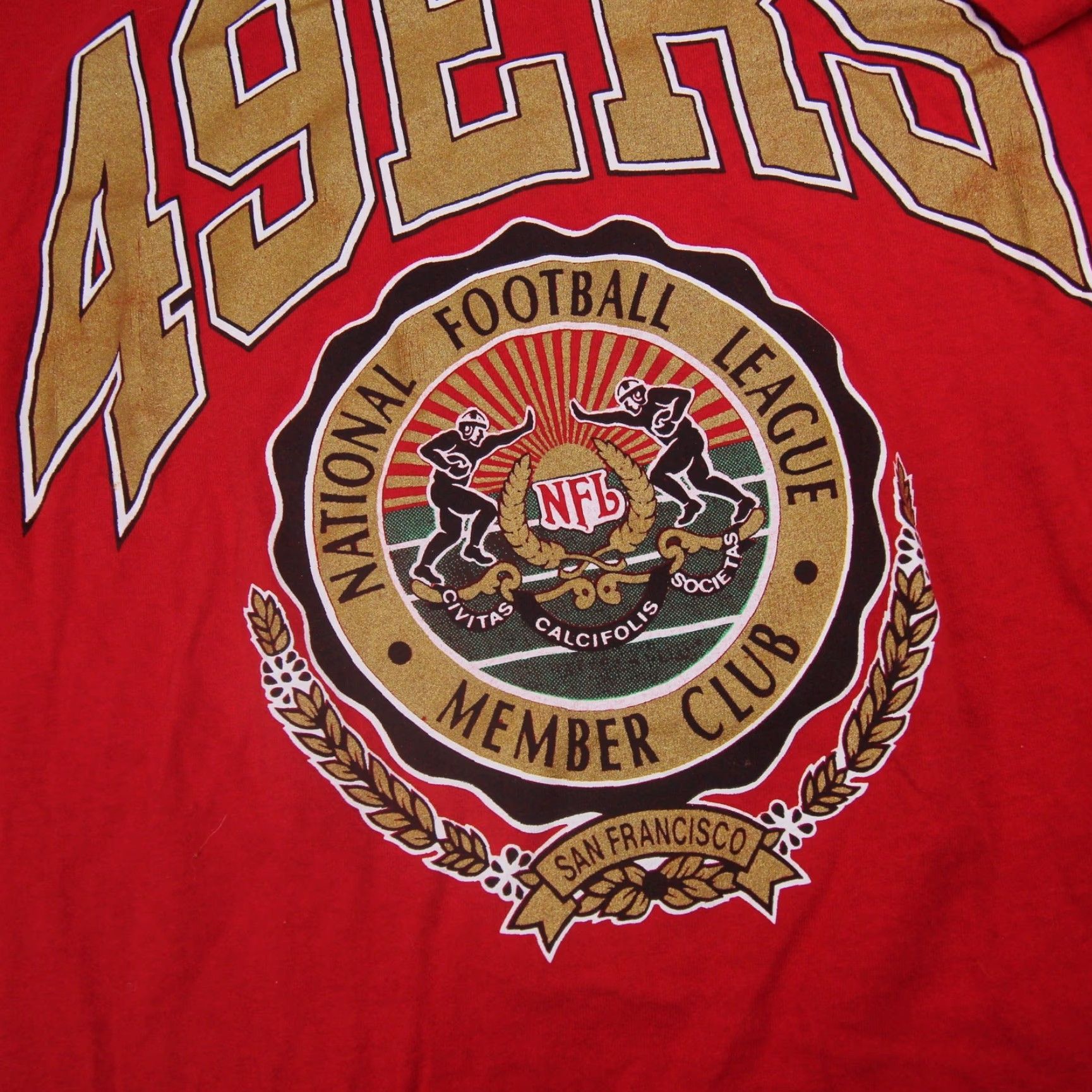 Vintage VINTAGE San Francisco 49ers Home Team Advantage T Shirt Mens Large Red Graphic Size US L / EU 52-54 / 3 - 4 Thumbnail