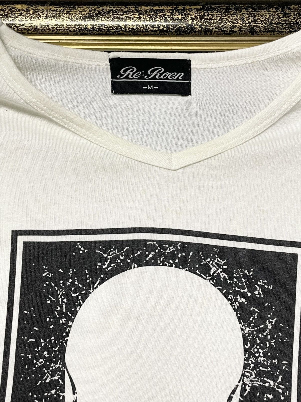 Designer Vintage 1990s Japan Designer Re Roen Skull Biohazard Tee Size US S / EU 44-46 / 1 - 6 Thumbnail
